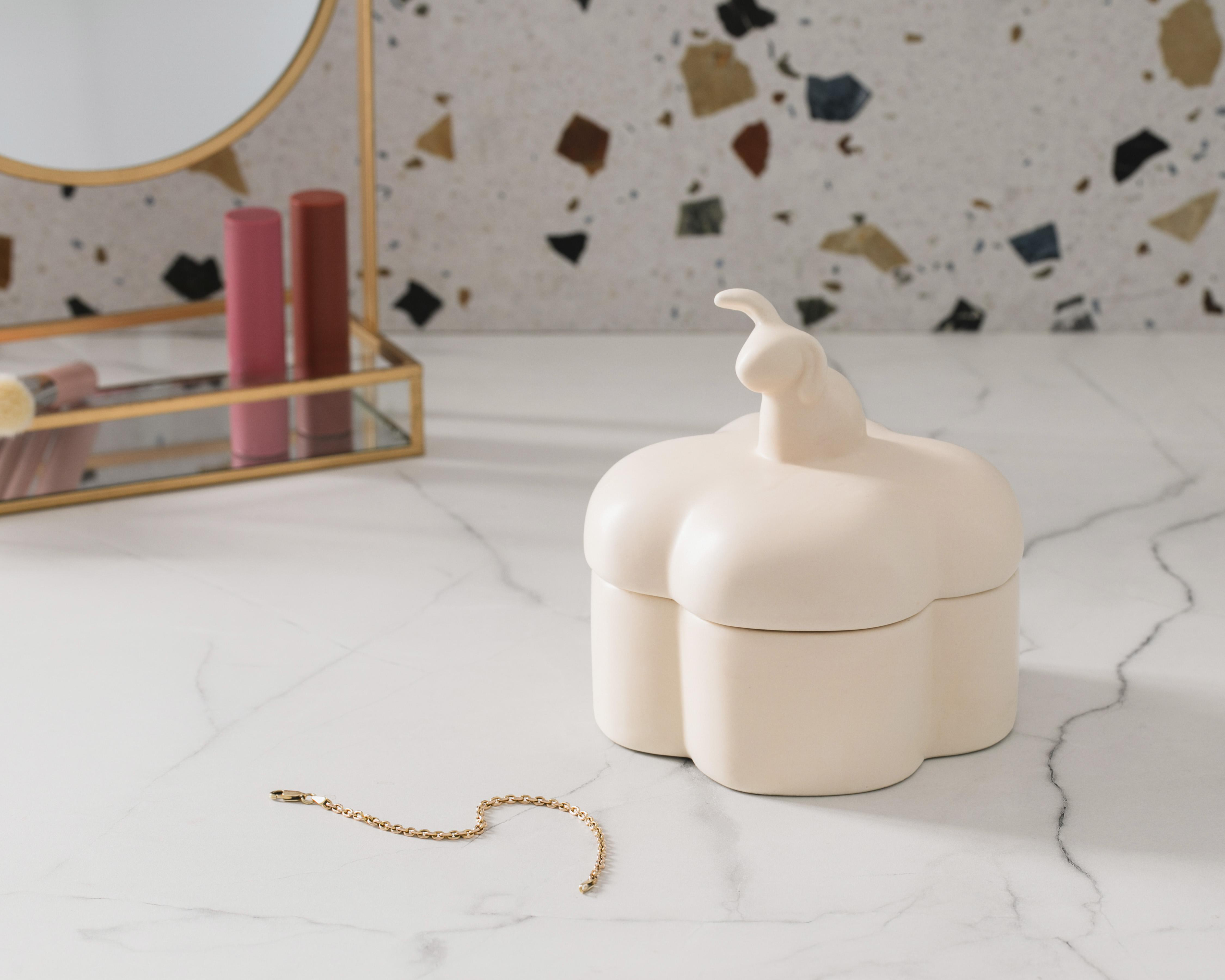 Foto 5 | Joyero Decorativo de Cerámica Starhaus Blanco