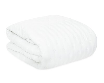 Foto 2 | Colcha Matrimonial con Fundas para Almohada Starhaus Magnolia Blanca 3 Piezas