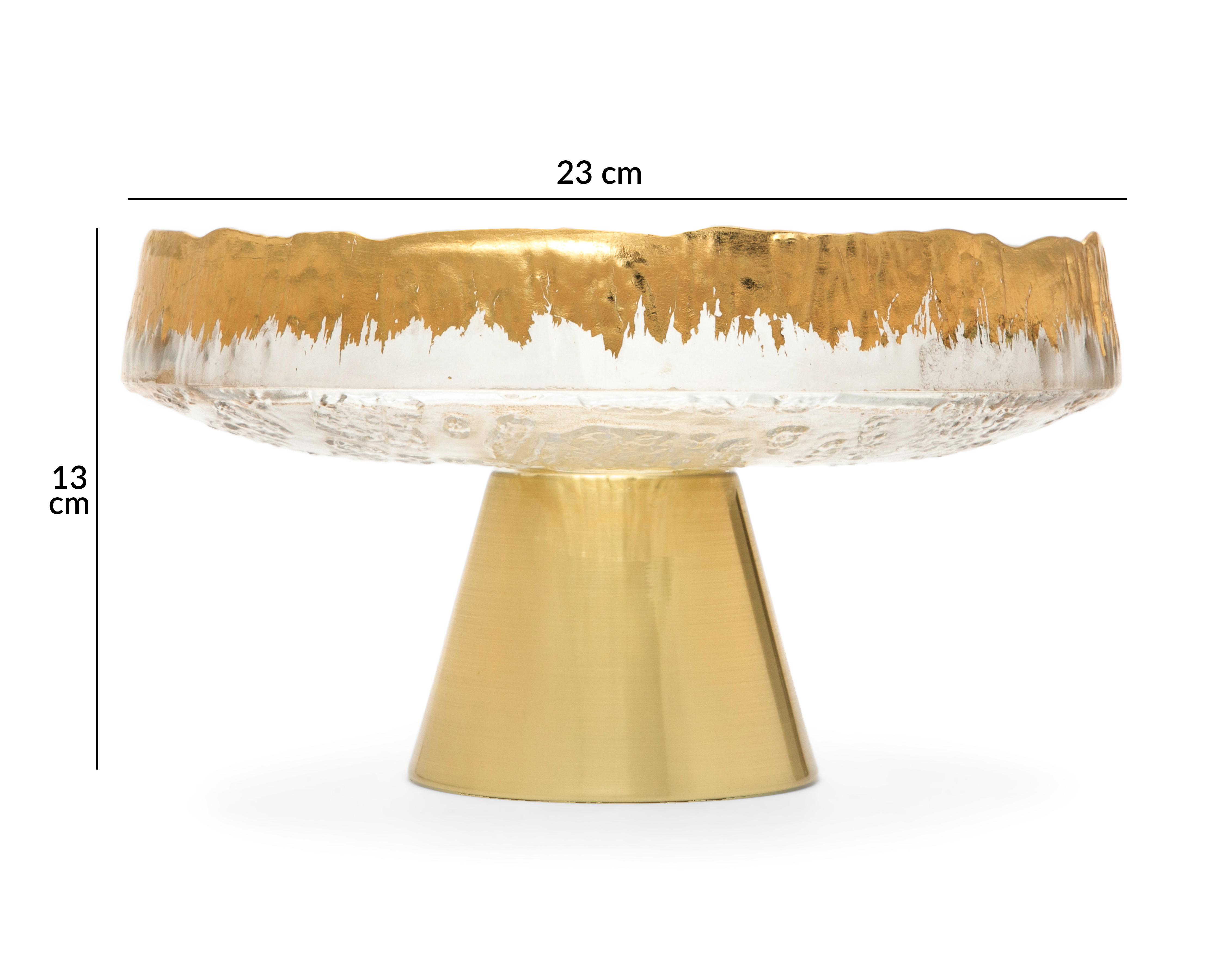 Foto 5 | Platón Decorativo Lina de Vidrio