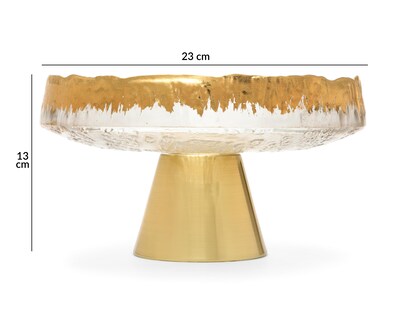 Foto 5 | Platón Decorativo Lina de Vidrio