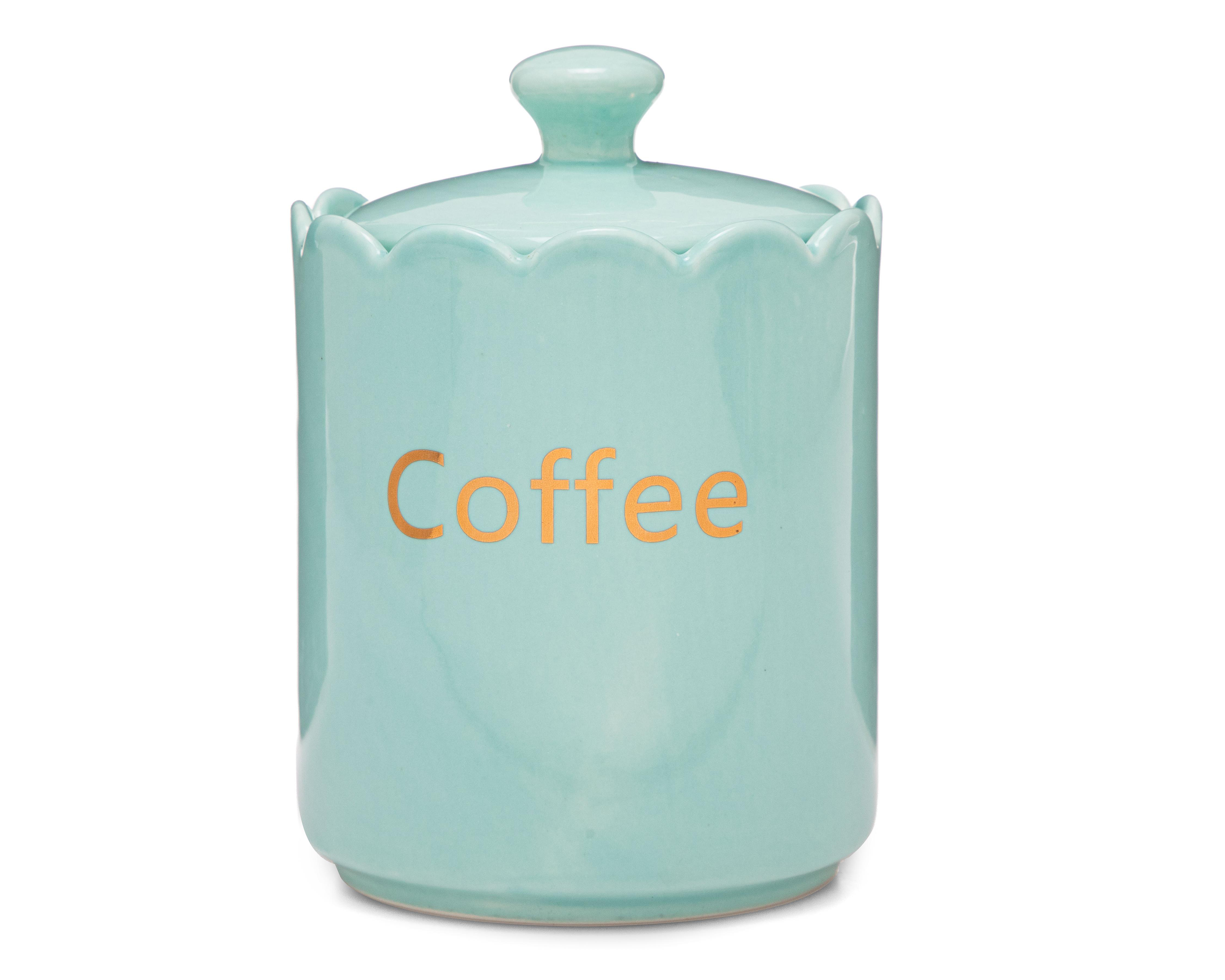 Recipiente Decorativo Coffee Green de Cerámica
