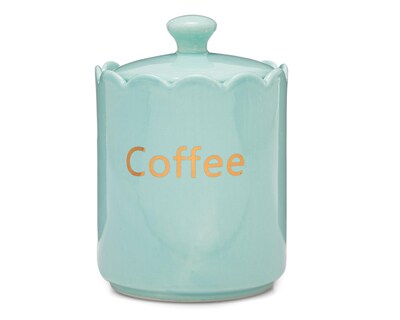 Foto 1 | Recipiente Decorativo Coffee Green de Cerámica