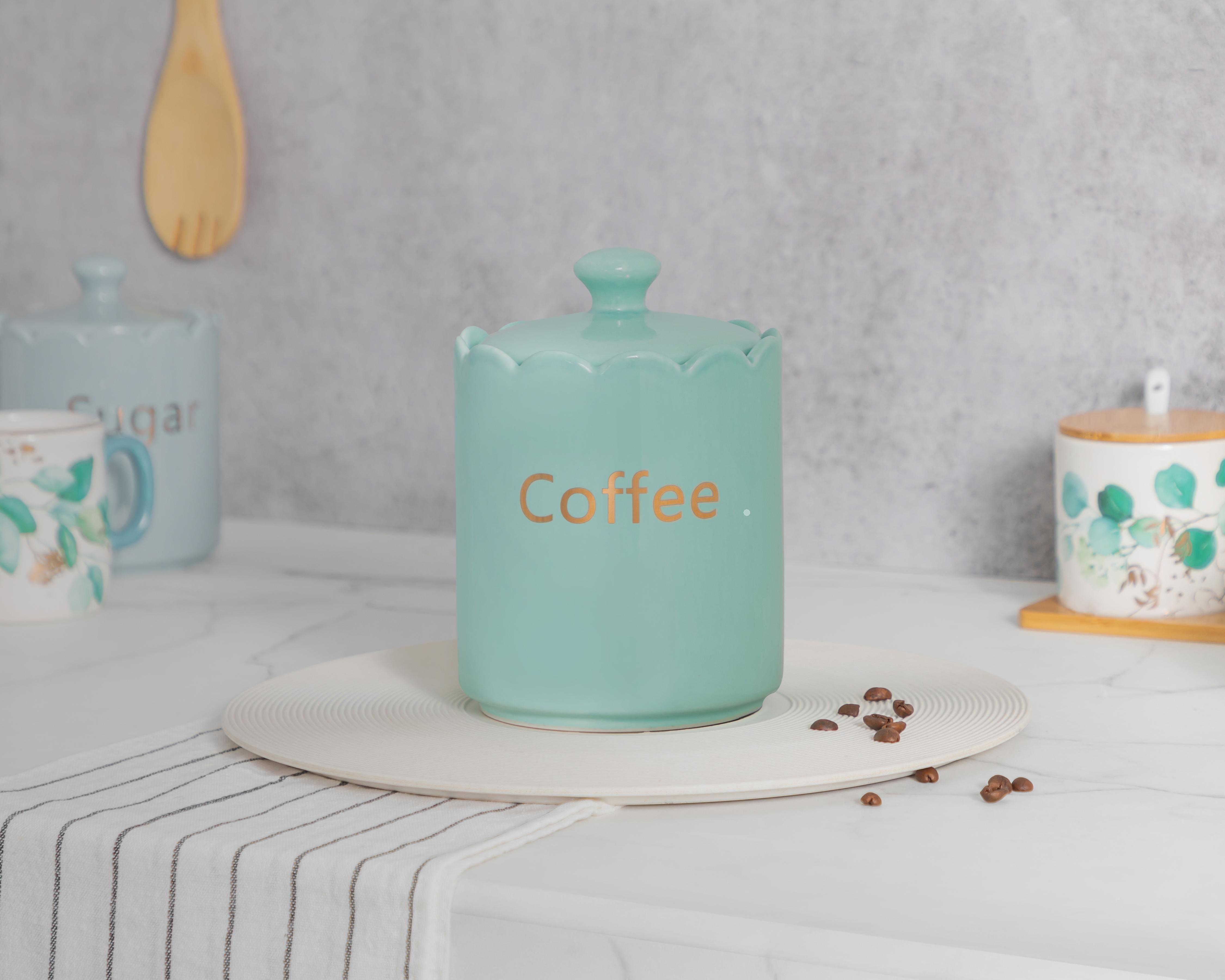 Foto 4 | Recipiente Decorativo Coffee Green de Cerámica