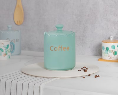 Foto 4 | Recipiente Decorativo Coffee Green de Cerámica