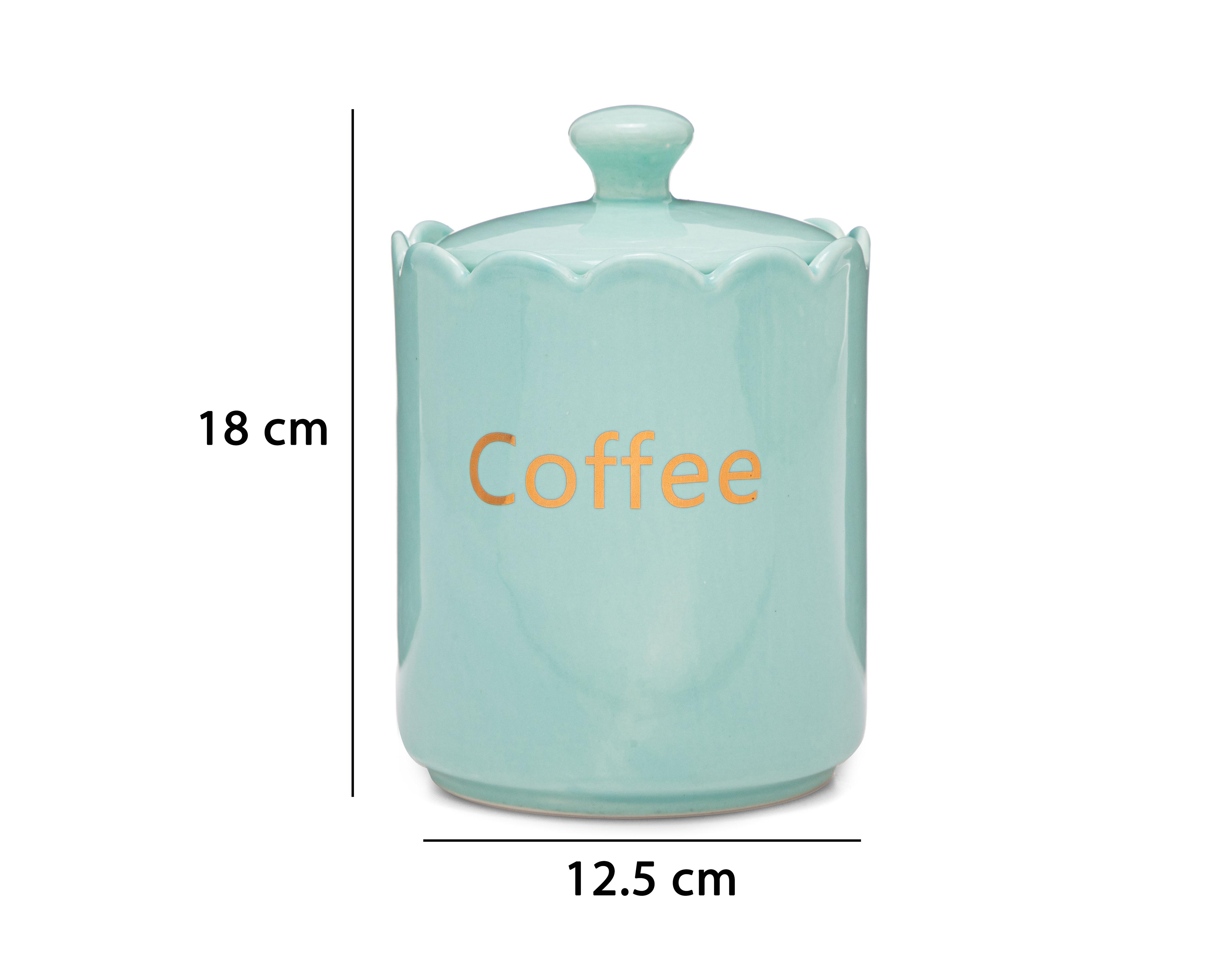 Foto 5 | Recipiente Decorativo Coffee Green de Cerámica