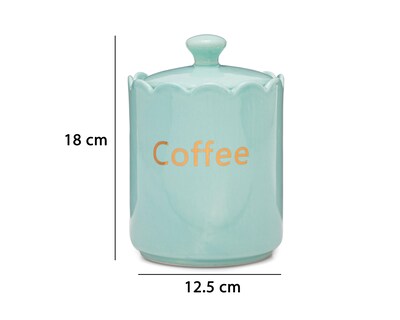 Foto 5 | Recipiente Decorativo Coffee Green de Cerámica