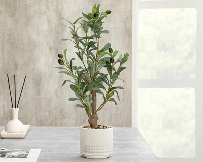 Foto 4 | Olivo Artificial con Maceta Starhaus 50 cm