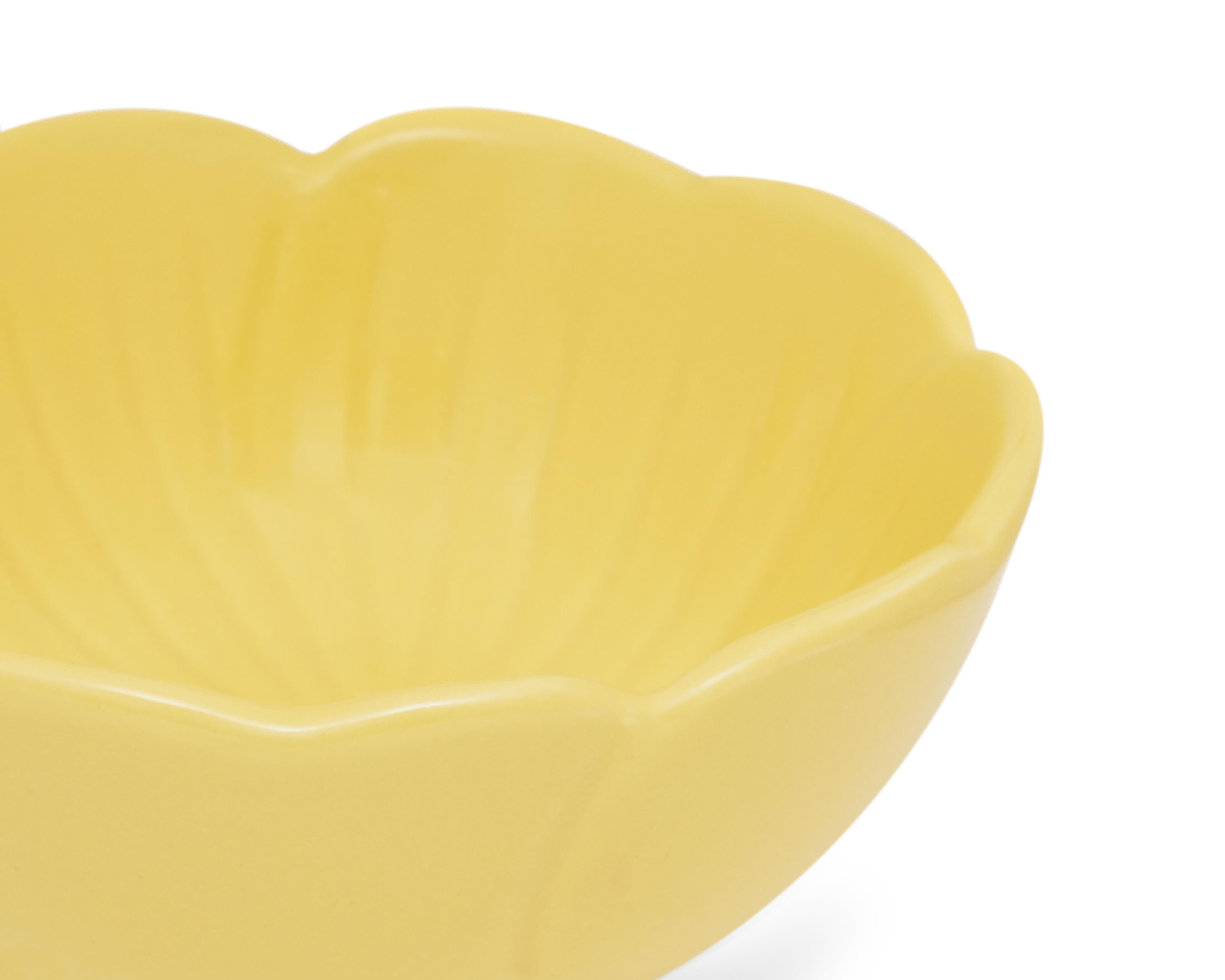 Foto 4 pulgar | Plato Decorativo de Cerámica Amarillo