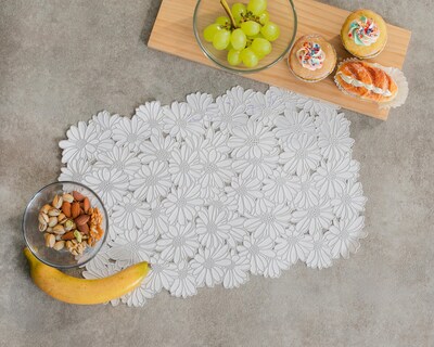 Foto 1 | Mantel Individual Starhaus Platinum Plateado 4 Piezas