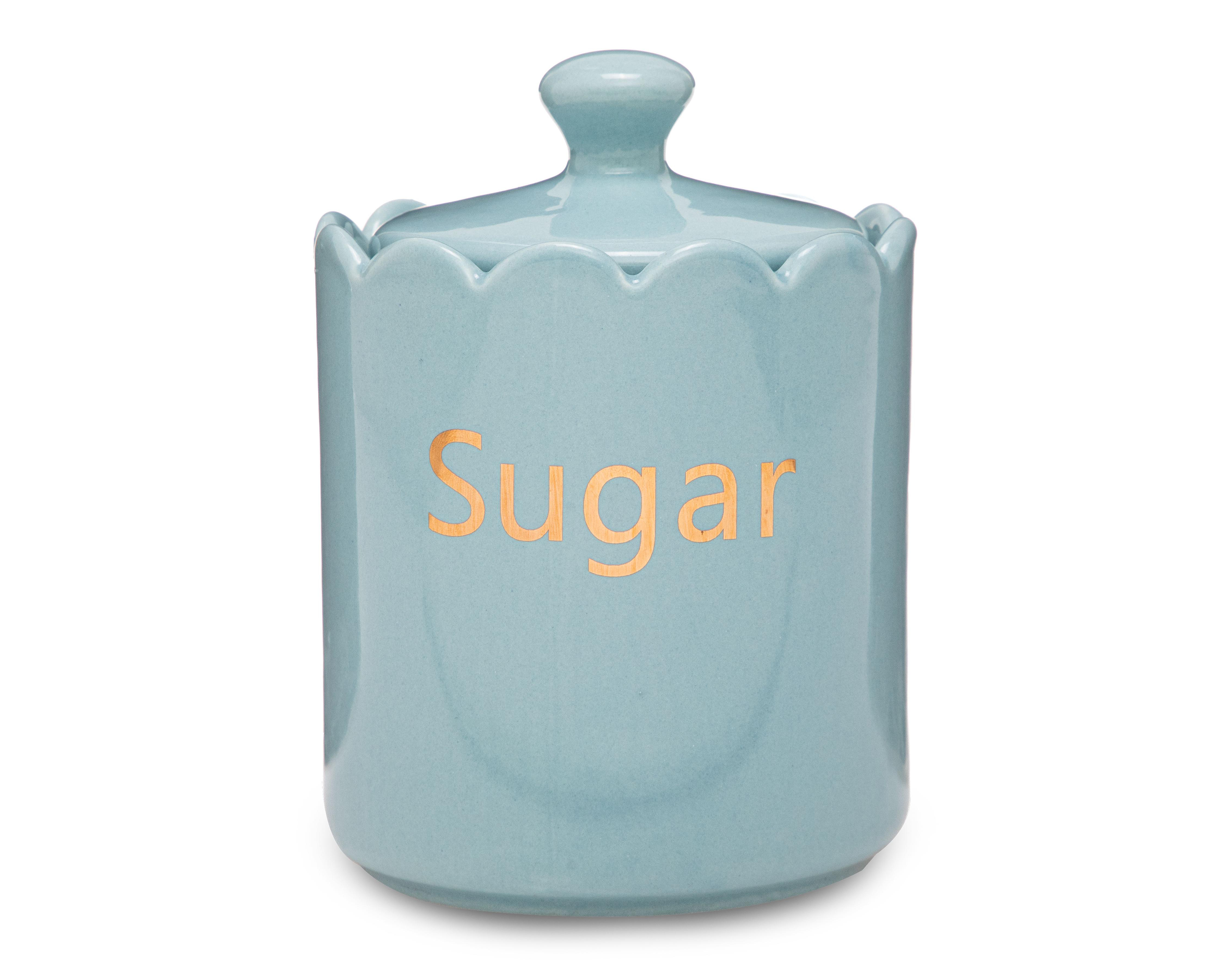 Foto 1 | Recipiente Decorativo Sugar Blue de Cerámica