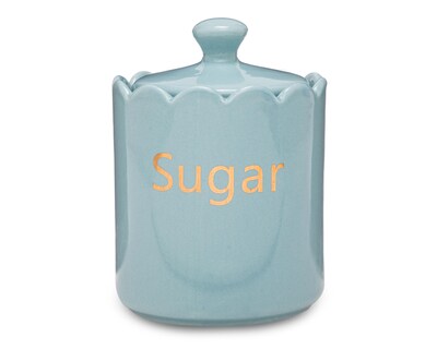 Foto 1 | Recipiente Decorativo Sugar Blue de Cerámica