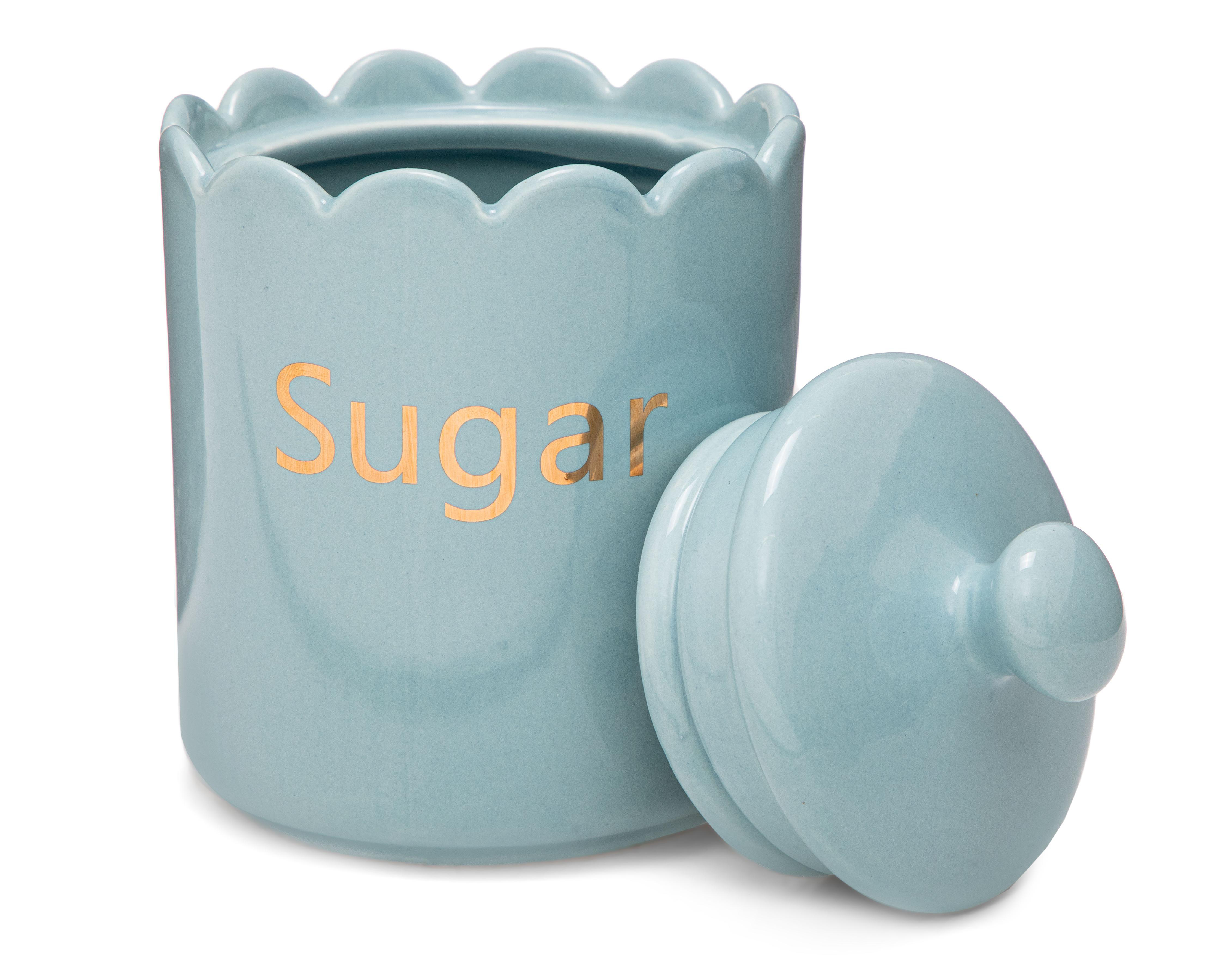 Foto 3 pulgar | Recipiente Decorativo Sugar Blue de Cerámica