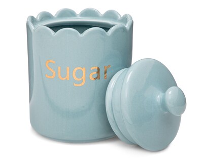 Foto 2 | Recipiente Decorativo Sugar Blue de Cerámica
