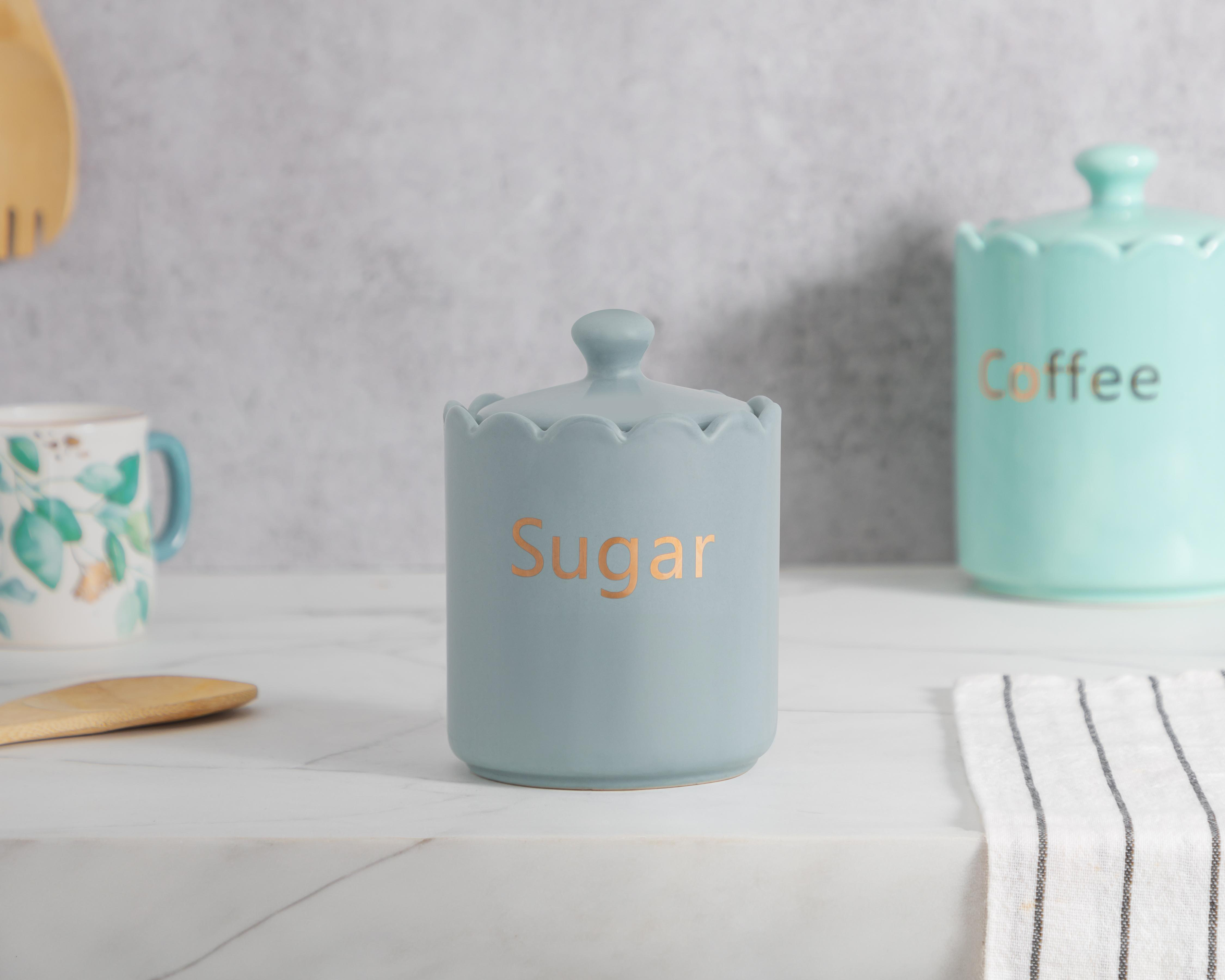 Foto 4 | Recipiente Decorativo Sugar Blue de Cerámica