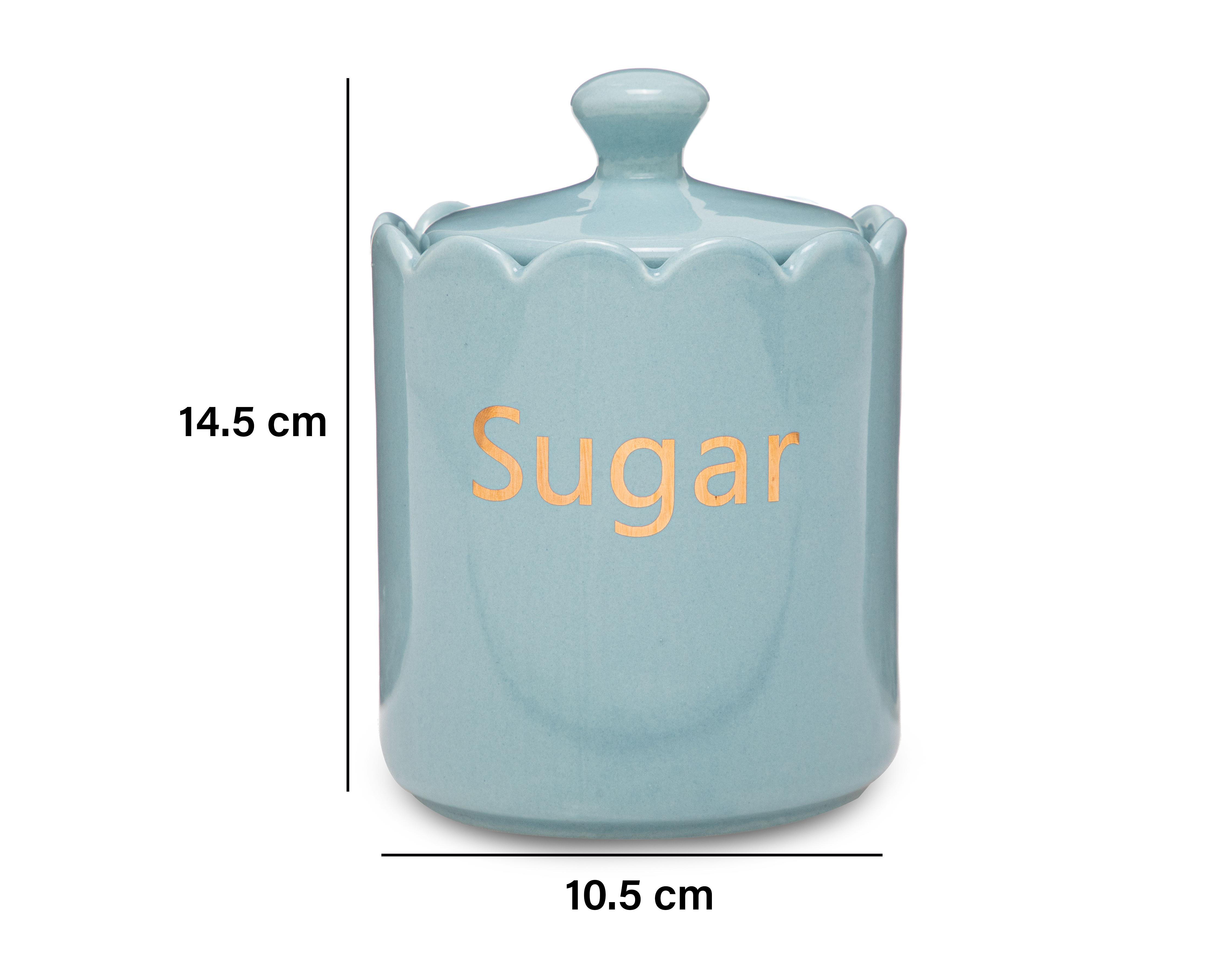 Foto 5 | Recipiente Decorativo Sugar Blue de Cerámica