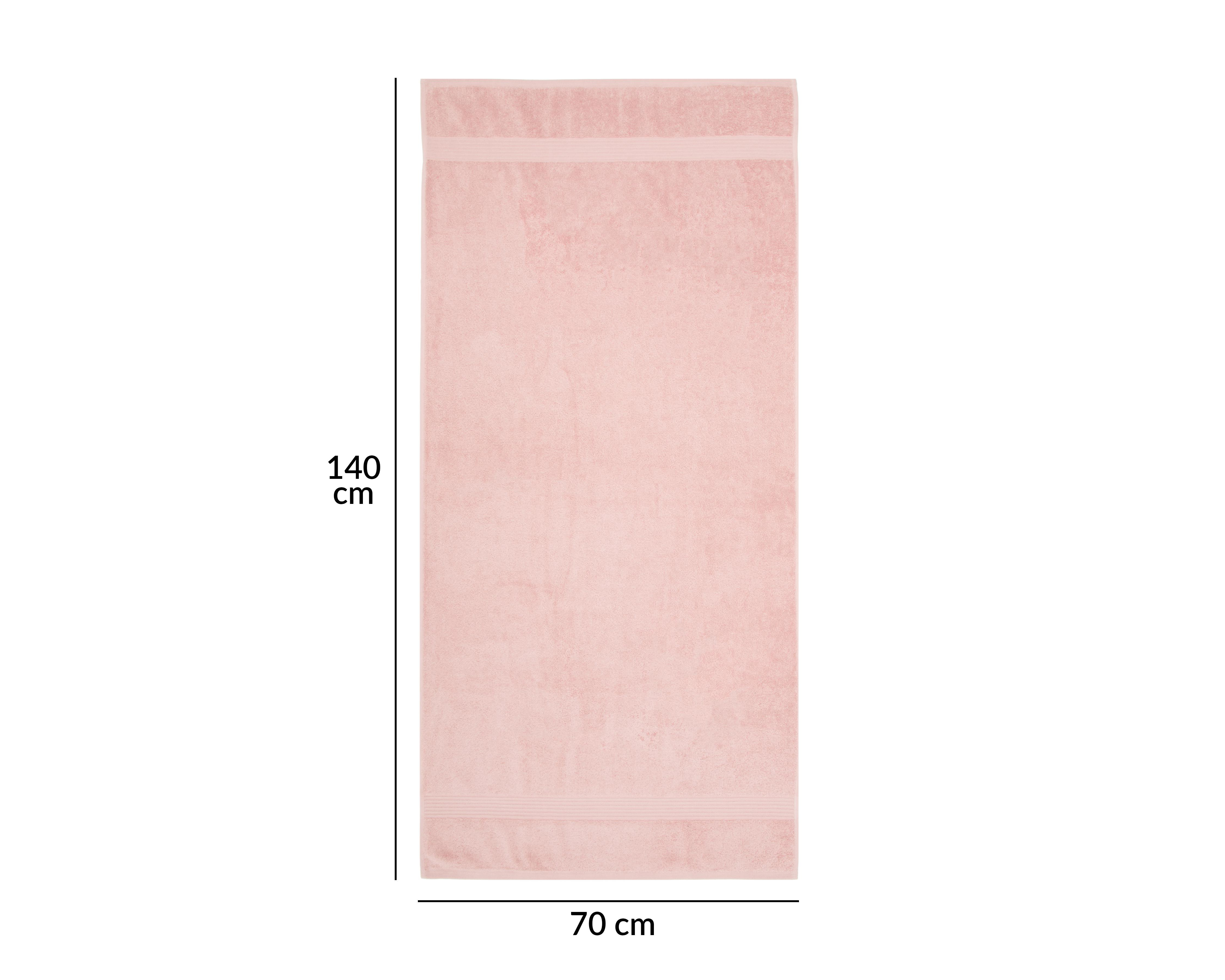 Foto 6 pulgar | Toalla de Medio Baño Starhaus Crepe Rosa