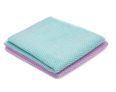 Foto 2 | Toalla de Cocina Lotus Lila y Azul 2 Piezas