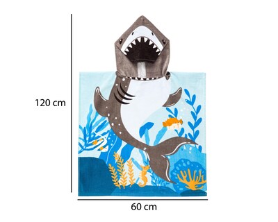 Foto 5 | Toalla con Capucha Starhaus Sharky Multicolor