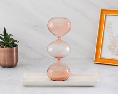 Foto 4 | Escultura Reloj de Arena Mont de Vidrio
