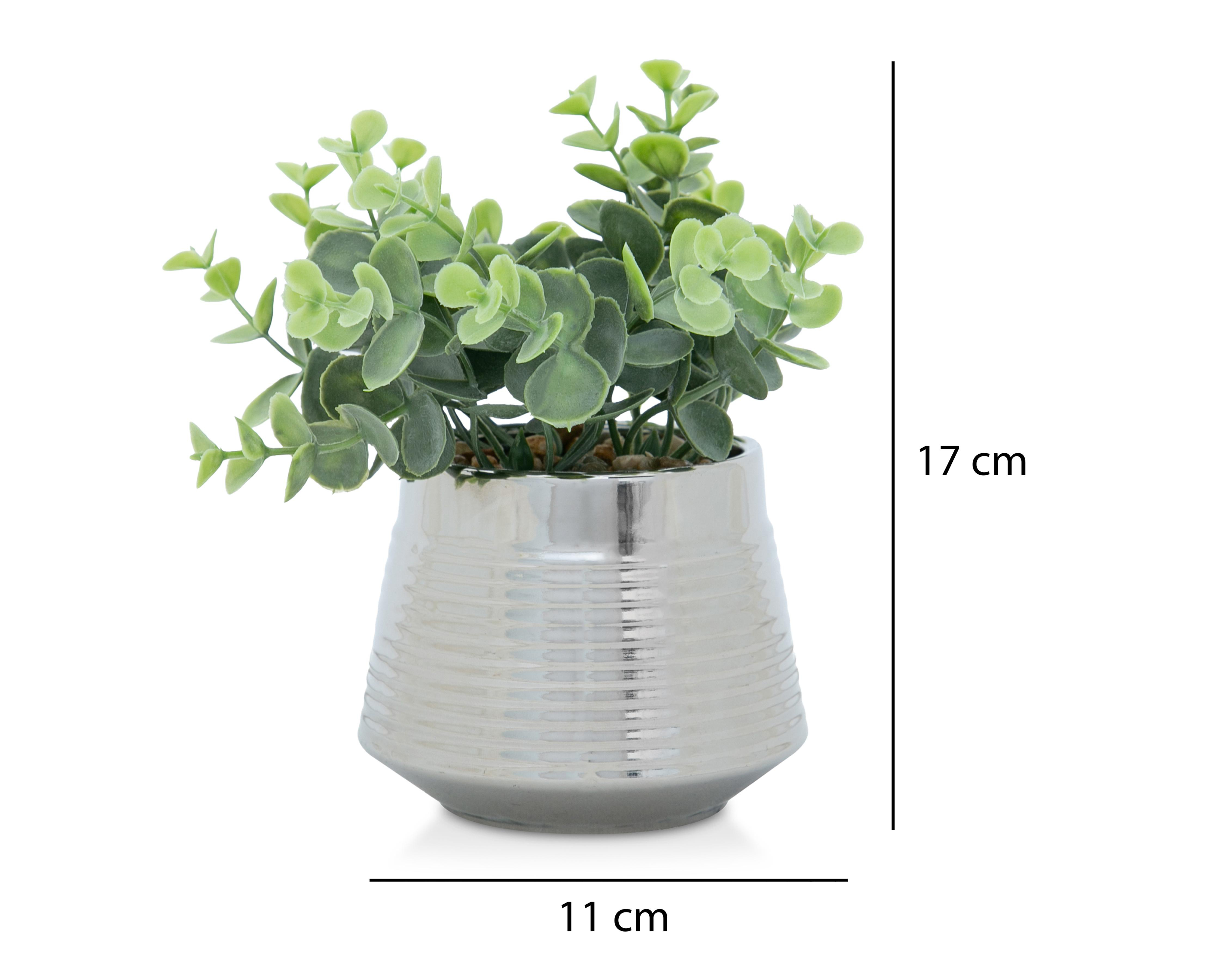 Foto 6 pulgar | Planta Artificial con Maceta 17 cm