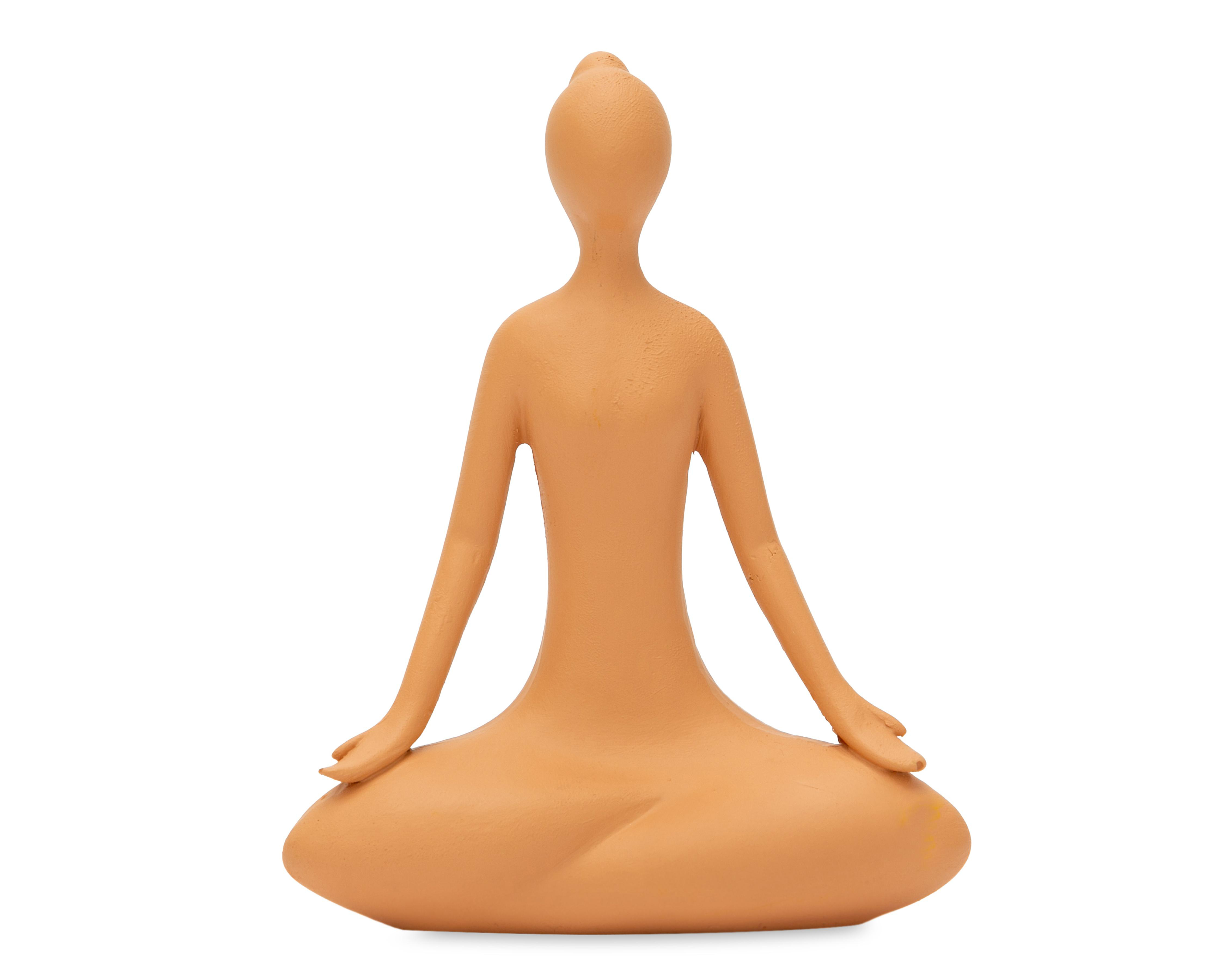 Escultura de Mujer Yogi de Resina