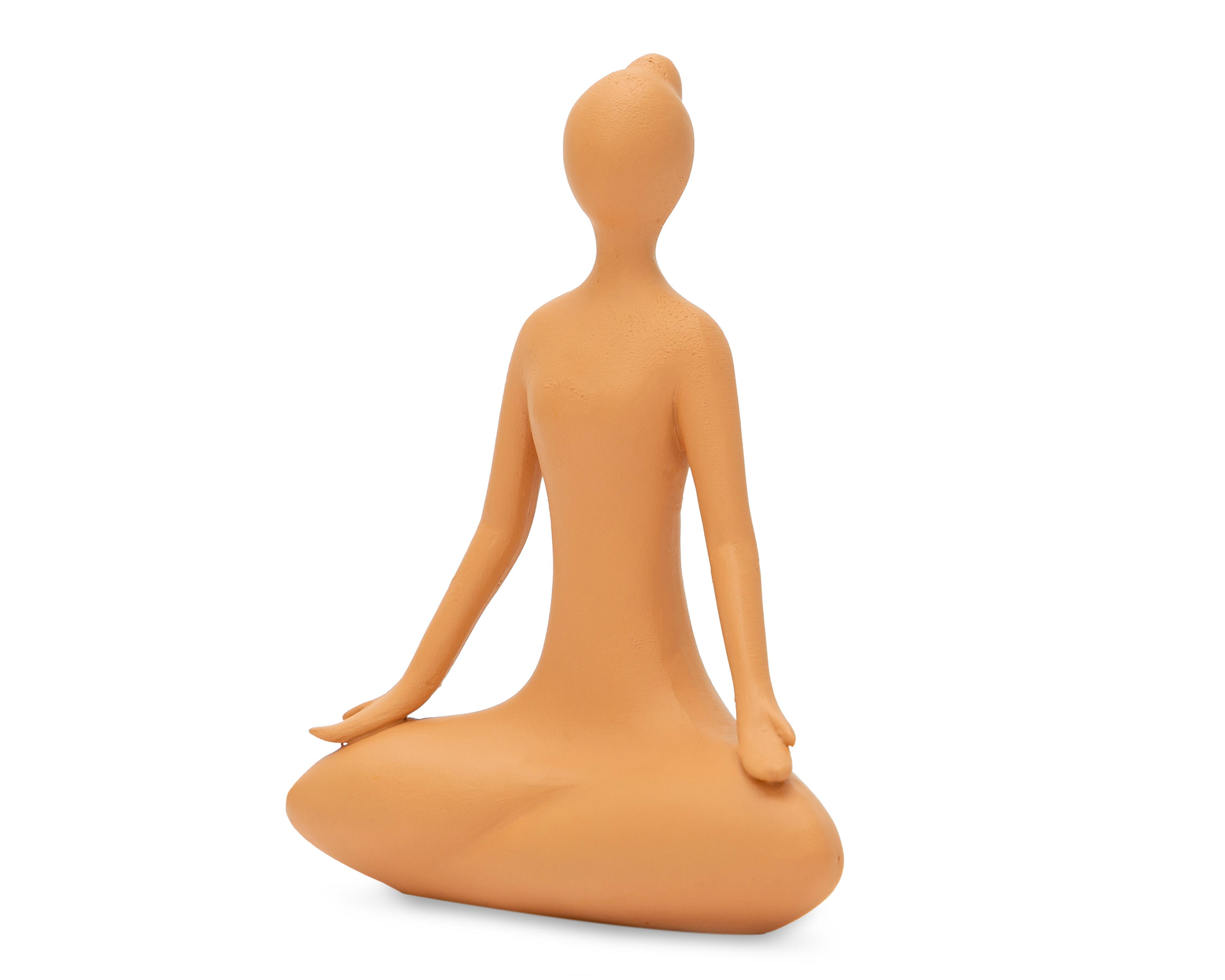 Foto 2 | Escultura de Mujer Yogi de Resina
