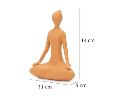 Foto 5 | Escultura de Mujer Yogi de Resina