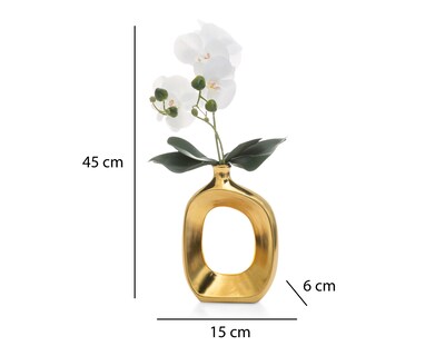 Foto 5 | Orquídea Aritificial con Florero Starhaus 45 cm