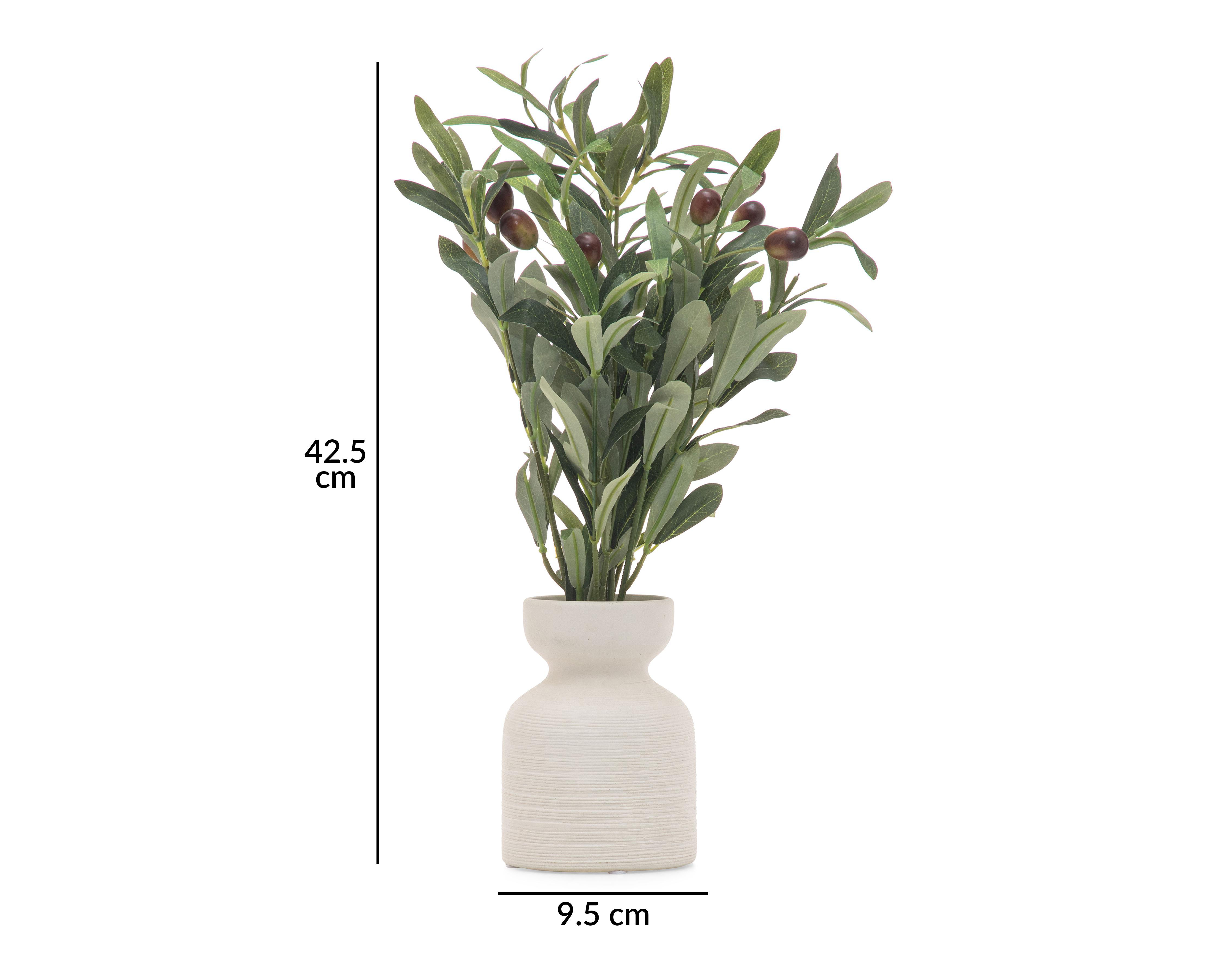 Foto 6 pulgar | Planta Artificial con Florero Starhaus 42.5 cm