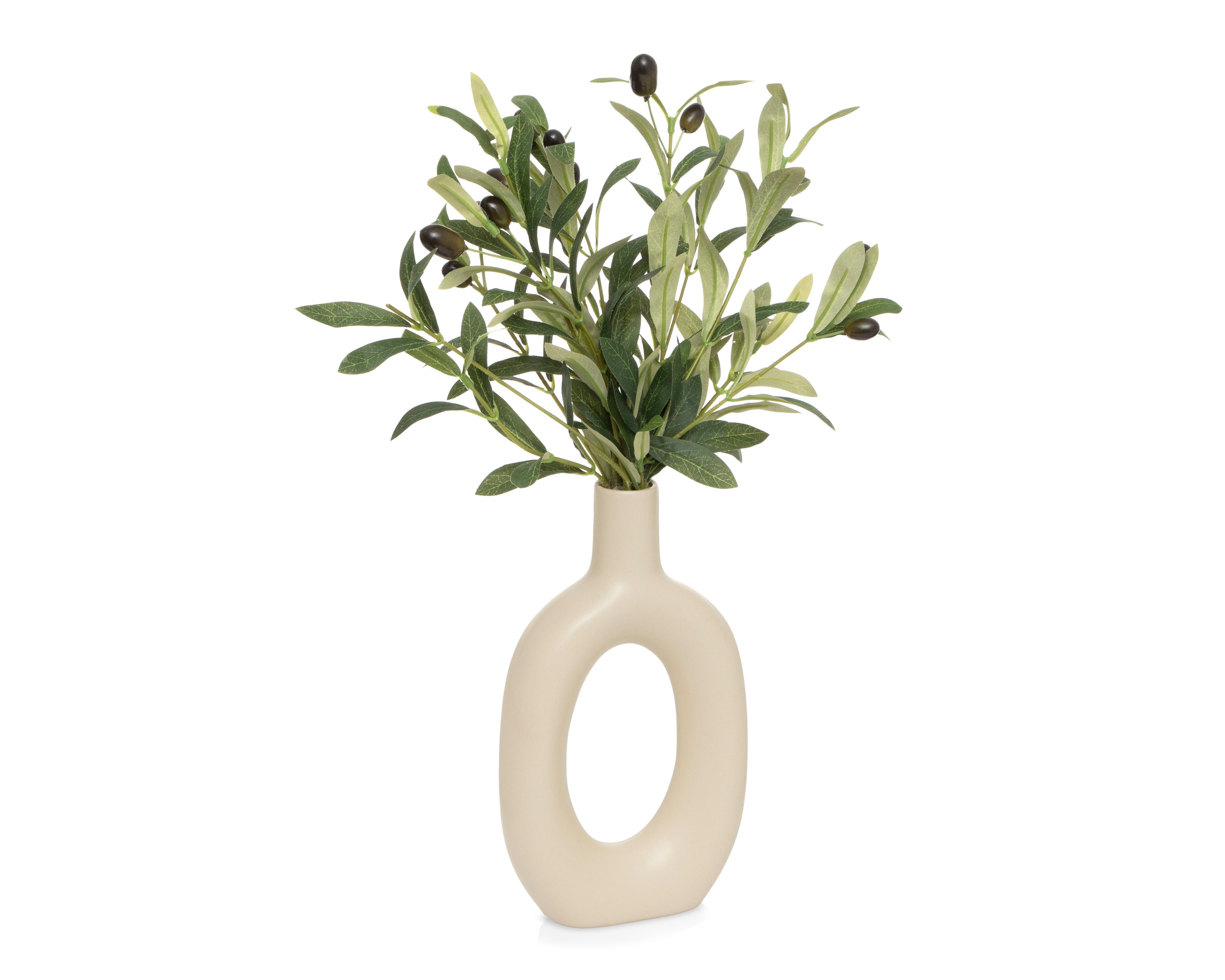 Foto 3 pulgar | Olivo Artificial con Florero Starhaus 46 cm