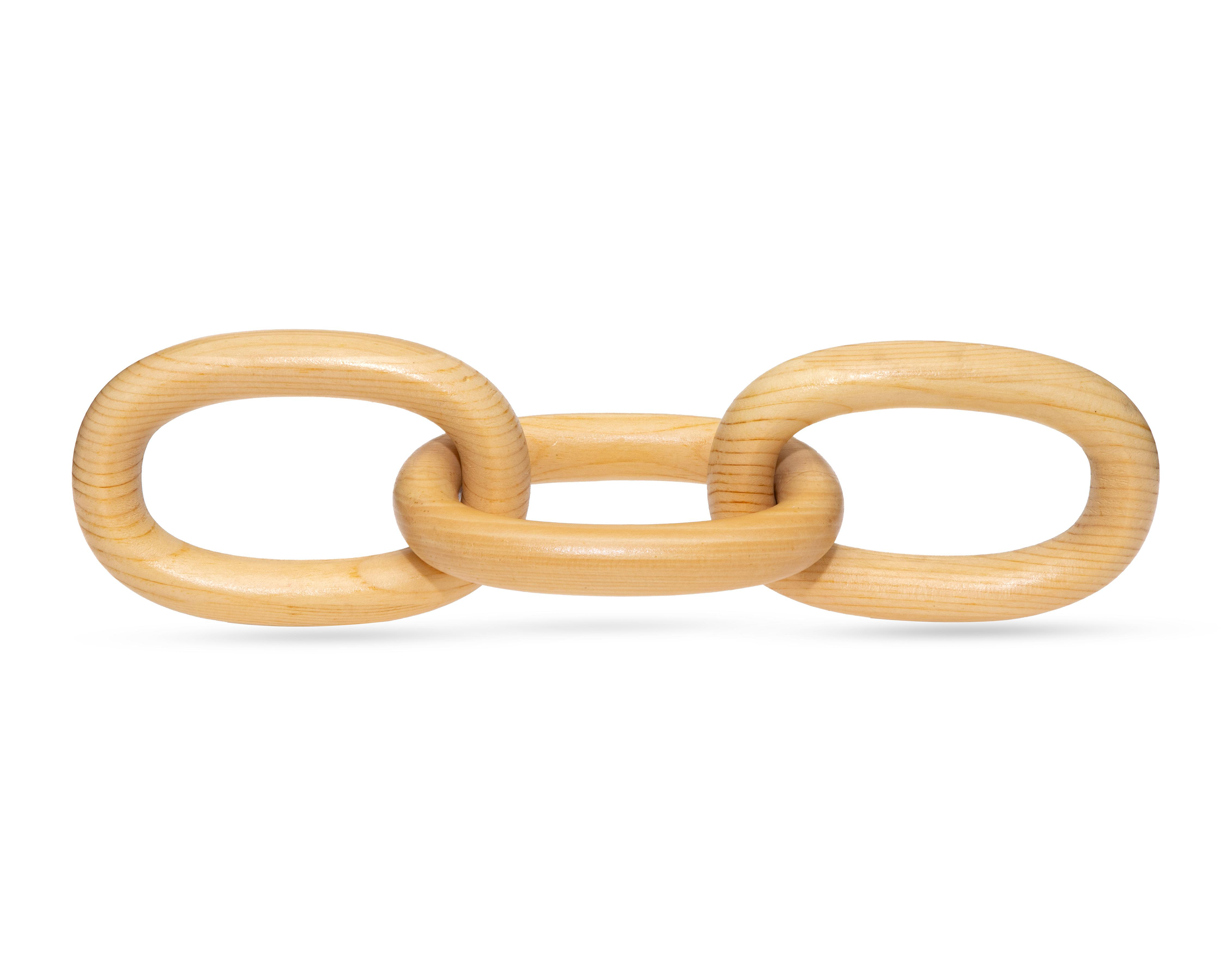 Foto 4 pulgar | Escultura de Cadena Chains de Madera