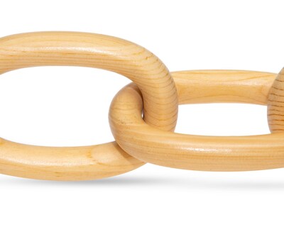 Foto 4 | Escultura de Cadena Chains de Madera