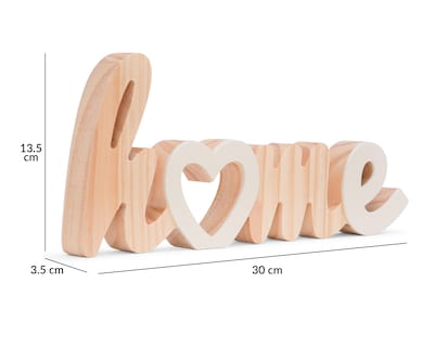 Foto 5 | Letrero Decorativo Corazina de Madera