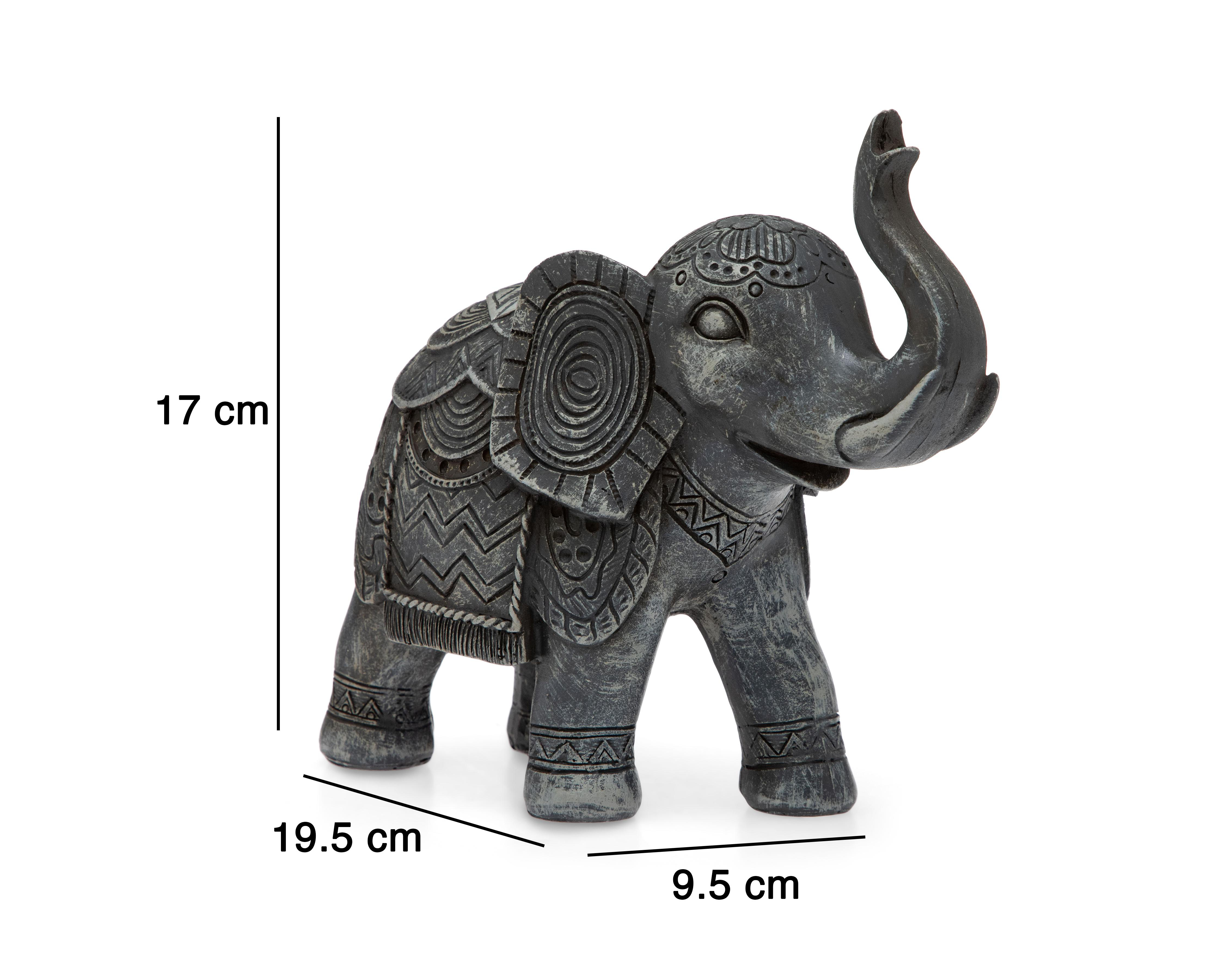 Foto 7 pulgar | Escultura de Elefante Zari de Resina