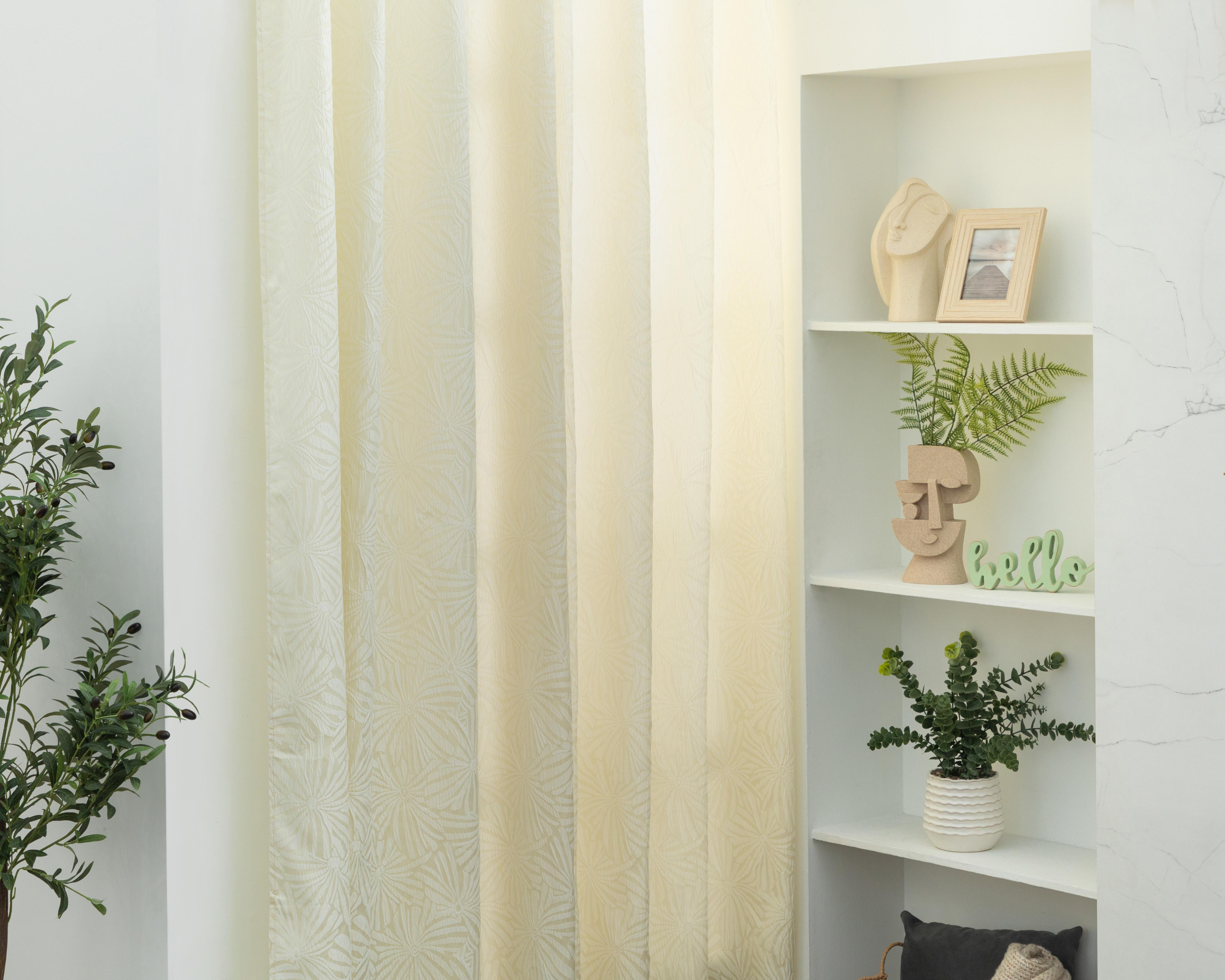 Foto 2 pulgar | Cortina Olivo 135 x 225 cm Beige