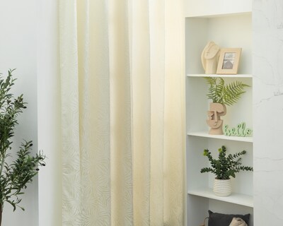 Foto 1 | Cortina Olivo 135 x 225 cm Beige