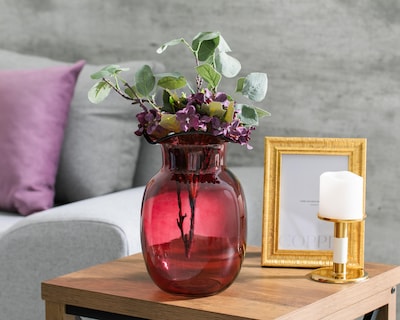 Foto 4 | Jarrón Decorativo Meiru de Vidrio