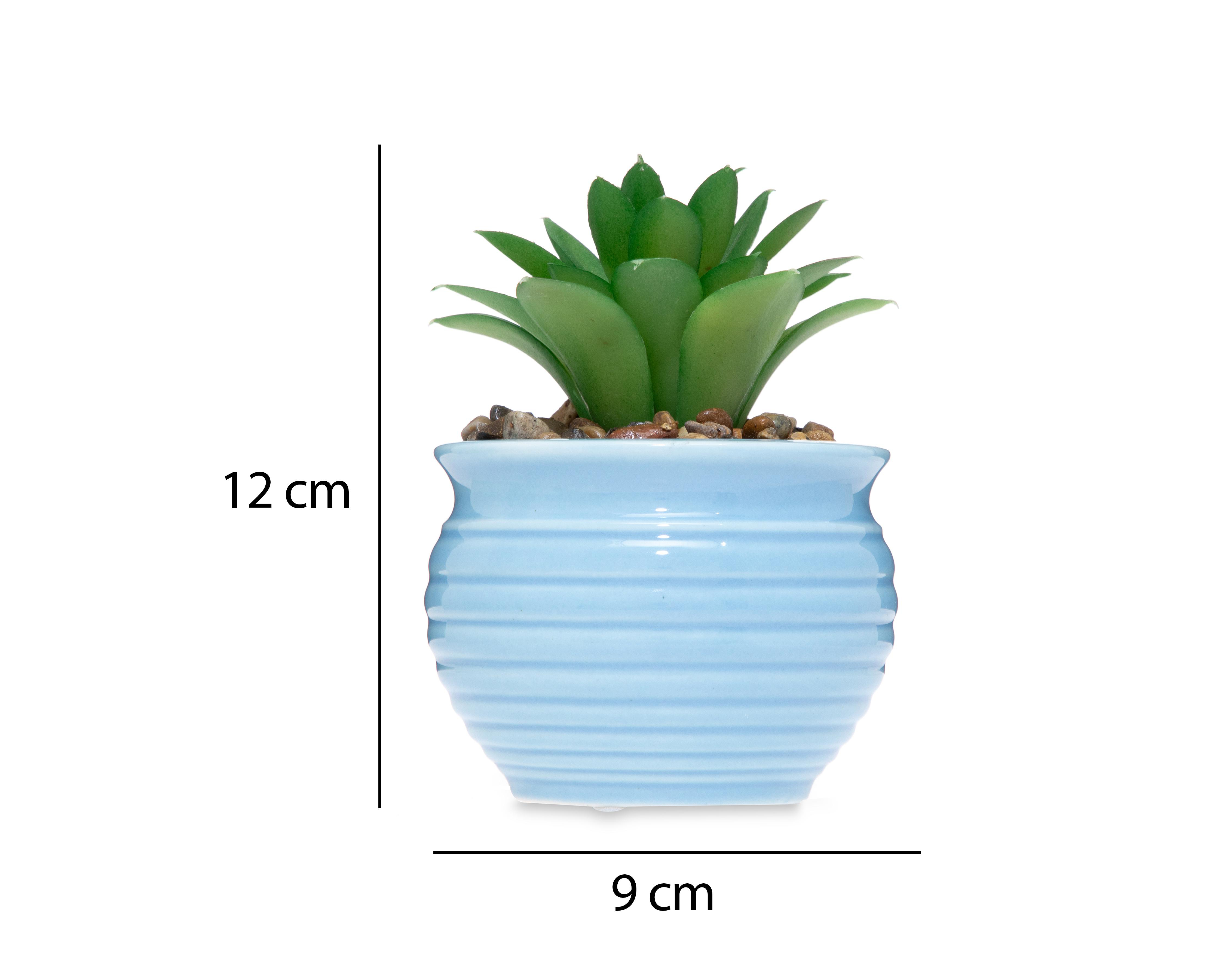 Foto 5 pulgar | Suculenta Artificial con Maceta Starhaus 12 cm