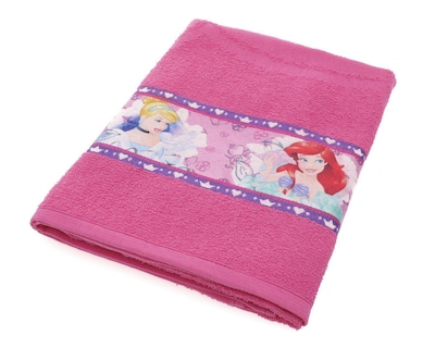 Foto 2 | Toalla de Medio Baño Princesas MB Rosa