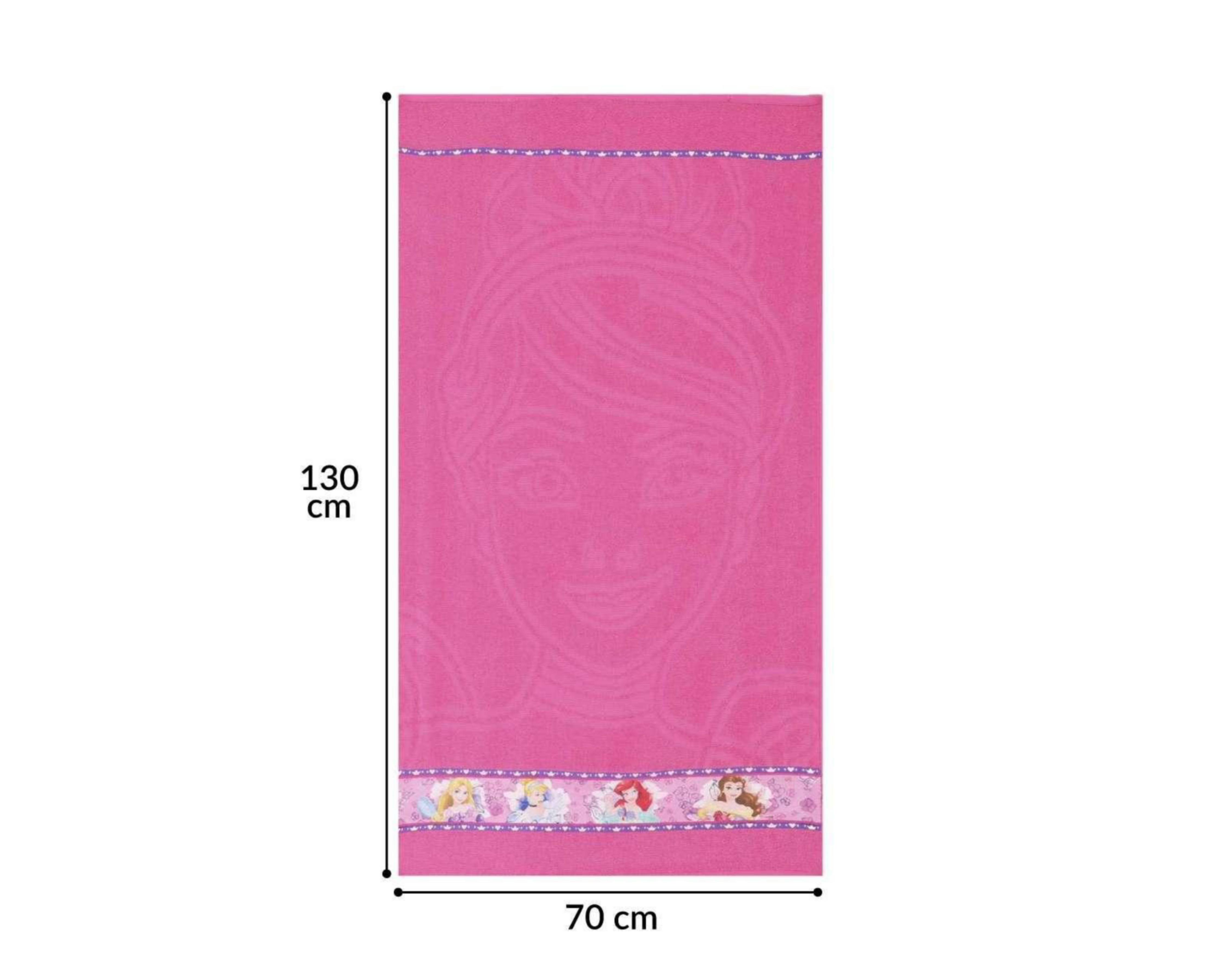 Foto 4 pulgar | Toalla de Medio Baño Princesas MB Rosa