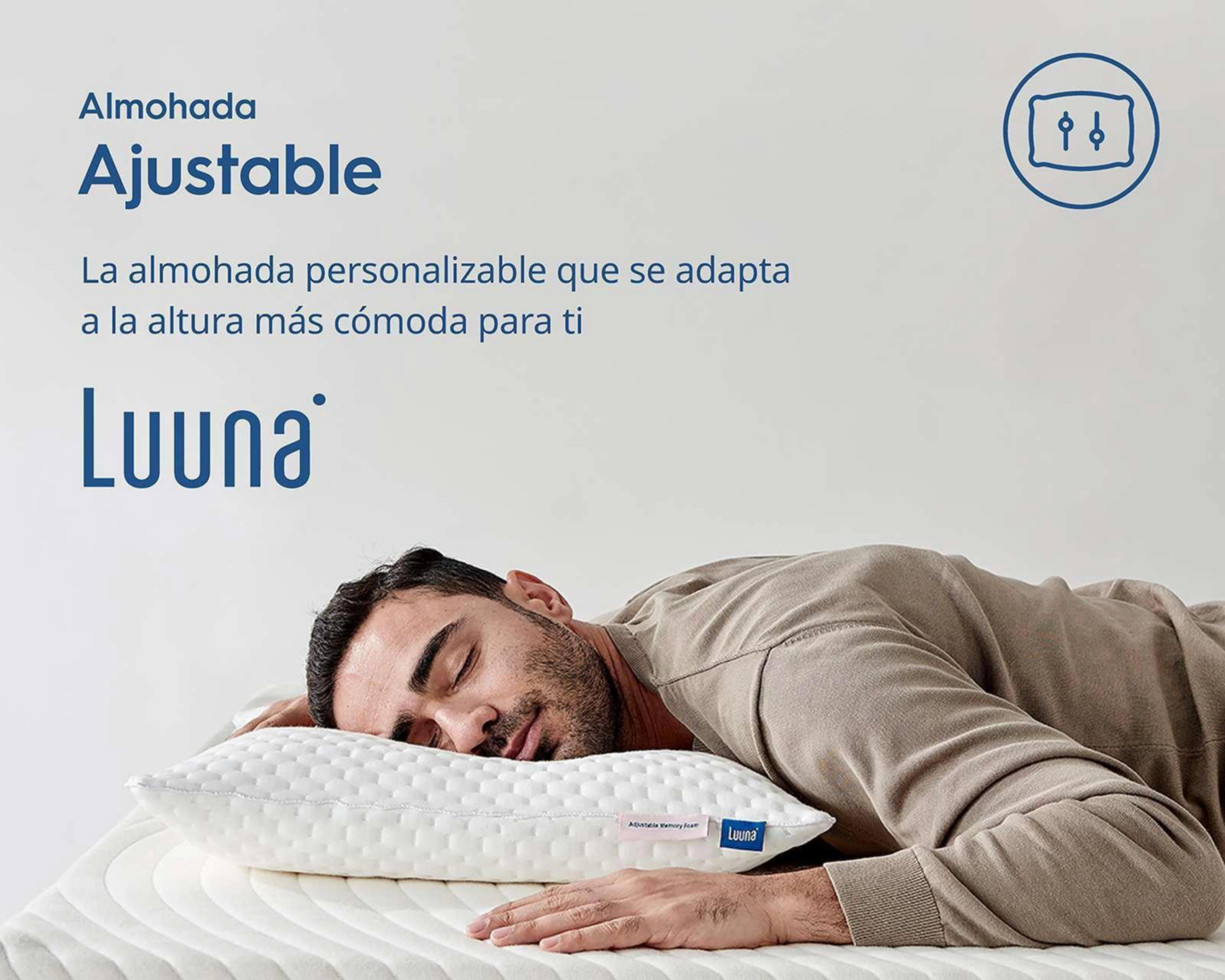 Foto 7 pulgar | Almohada Luuna Estándar Confort Ajustable