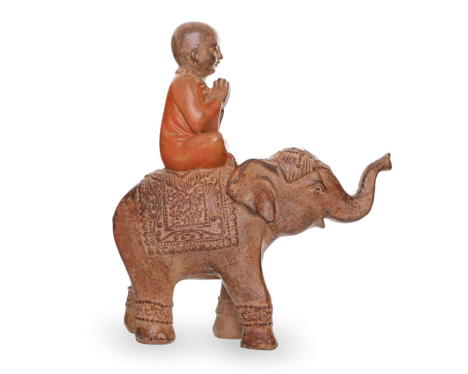 Foto 2 | Escultura Elefante con Buda