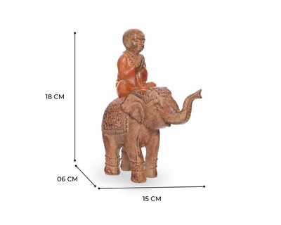 Foto 5 | Escultura Elefante con Buda
