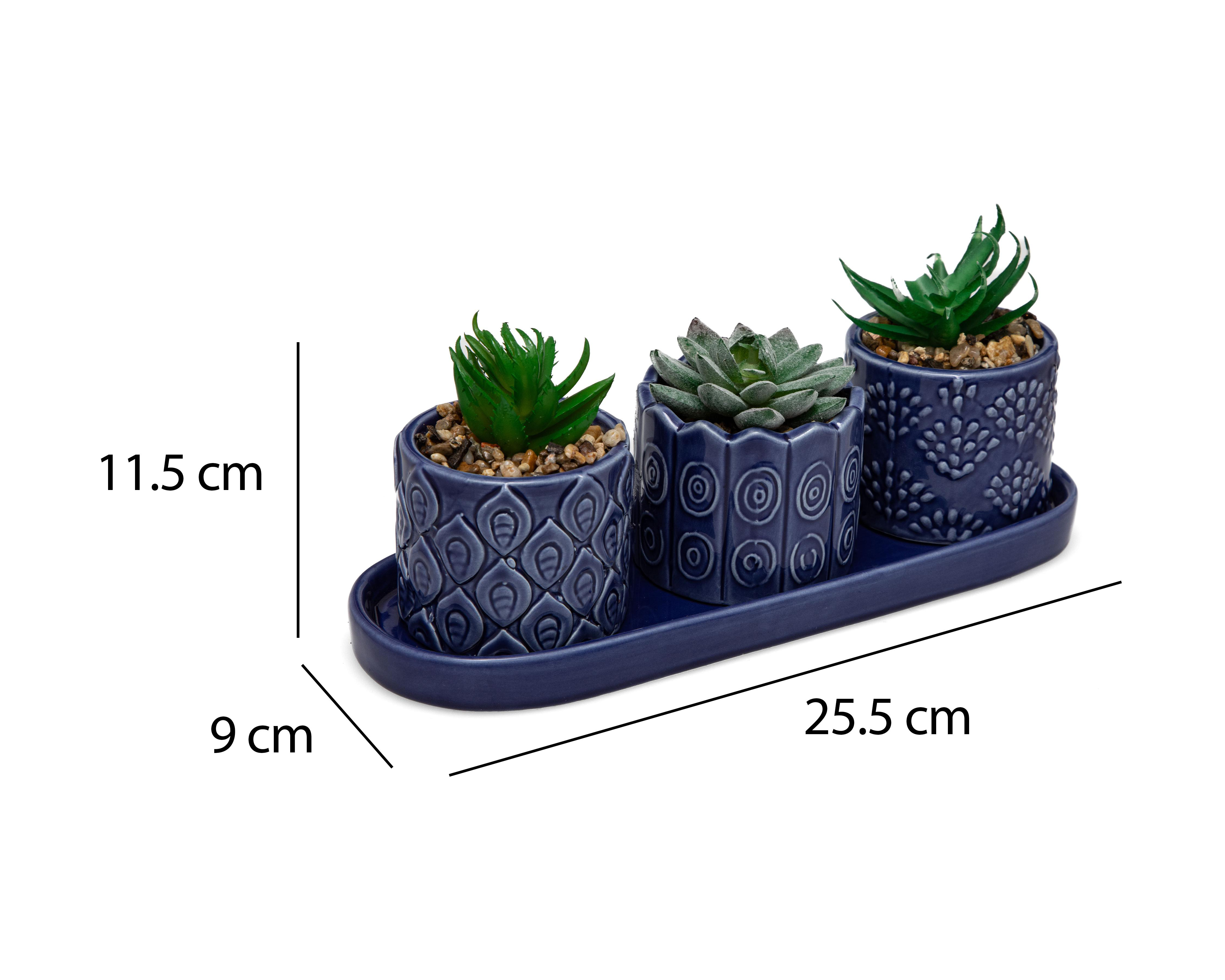 Foto 5 | Suculenta Artificial con Maceta Starhaus 11.5 cm