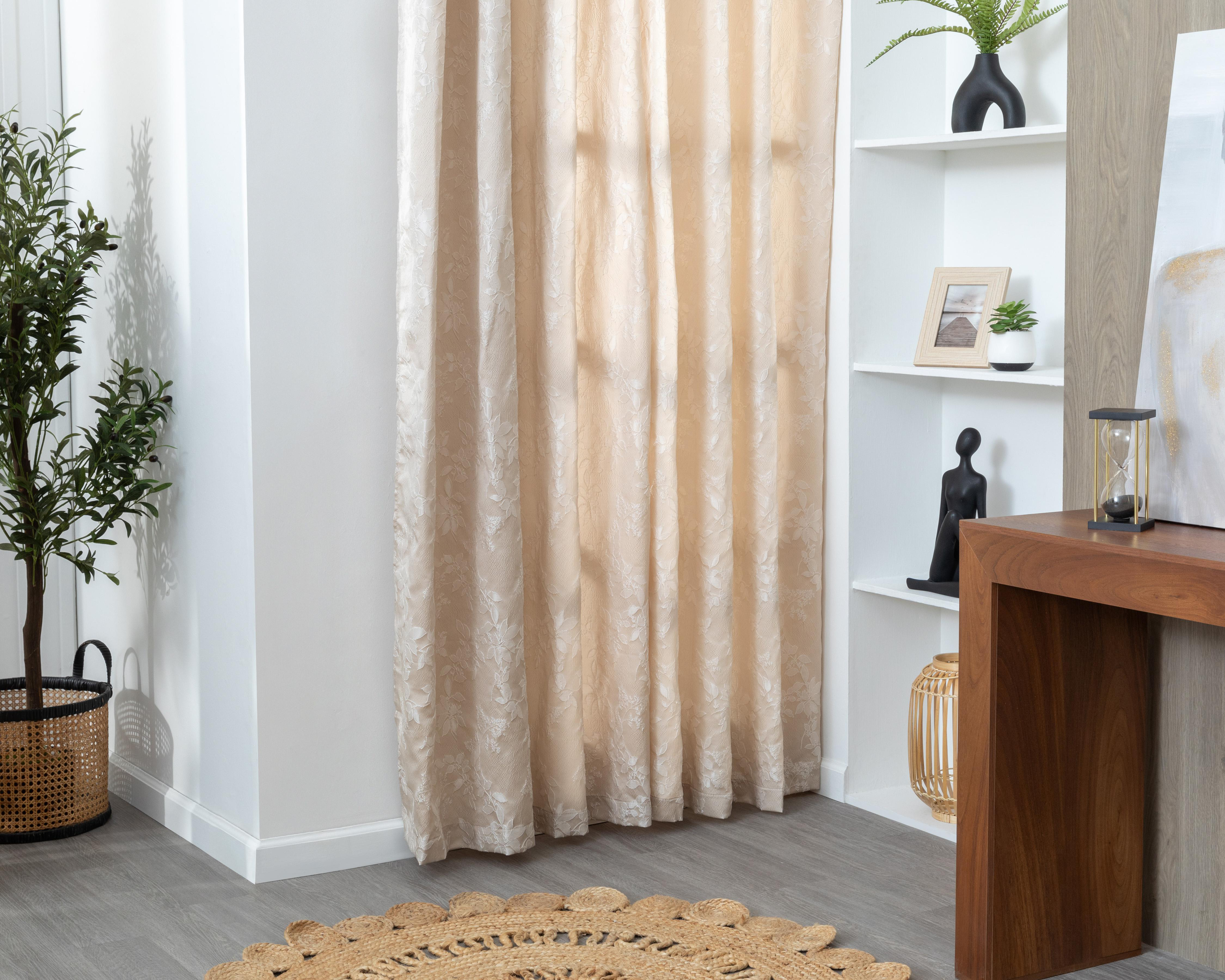 Foto 2 pulgar | Cortina Jaycee 137 x 213 cm Beige