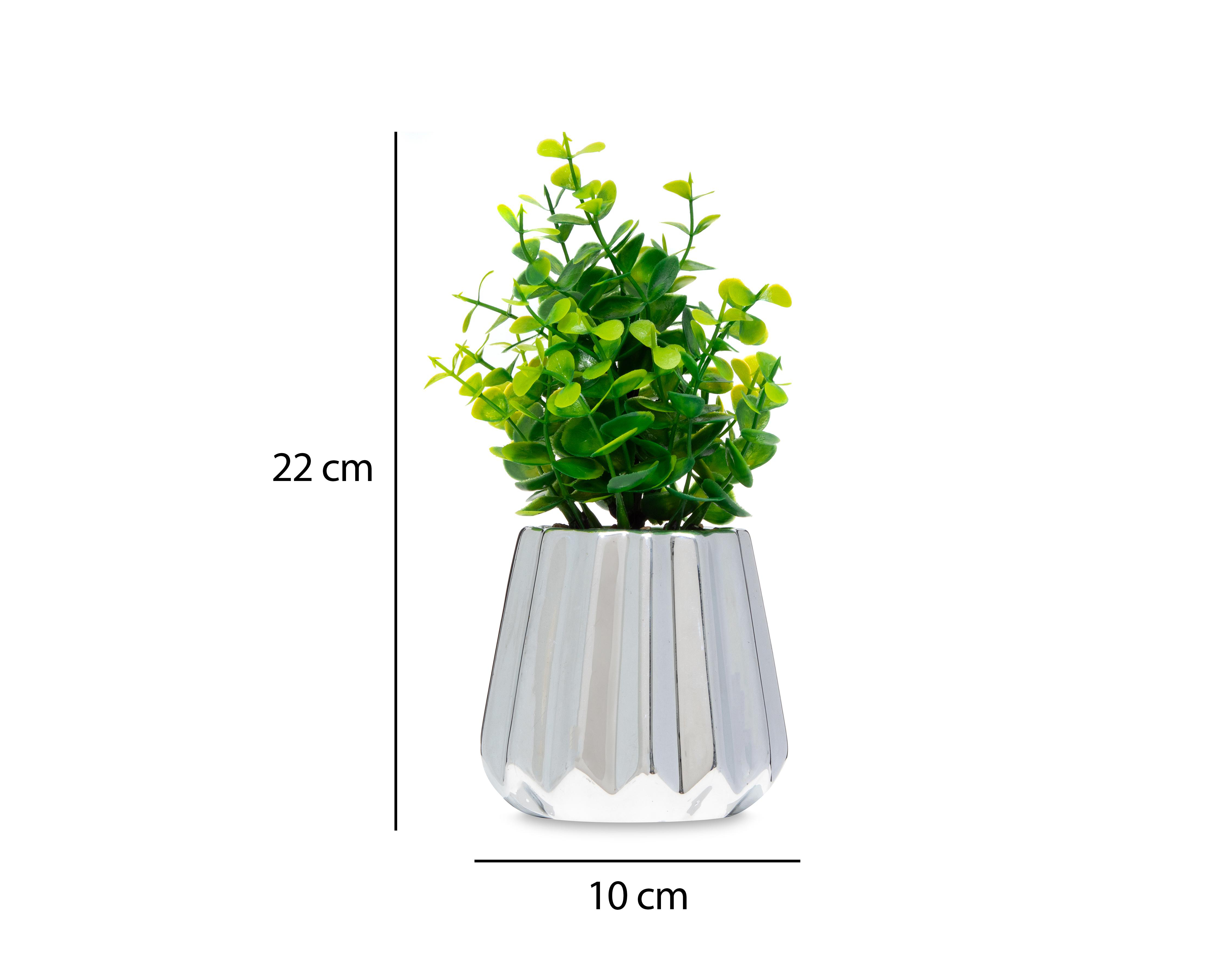 Foto 6 pulgar | Planta Artificial con Maceta Starhaus 22 cm
