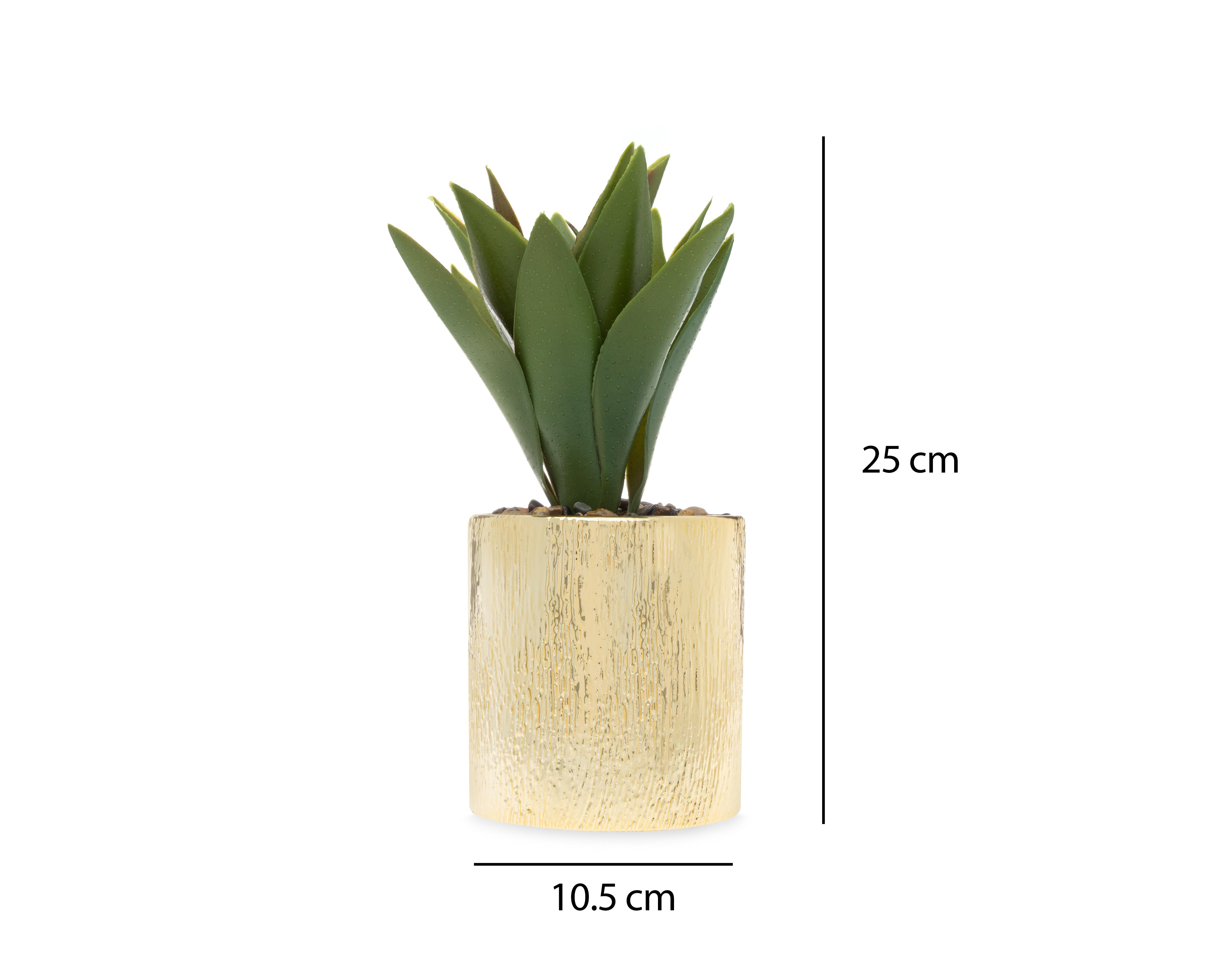 Foto 6 pulgar | Agave Artificial con Maceta Starhaus 25 cm