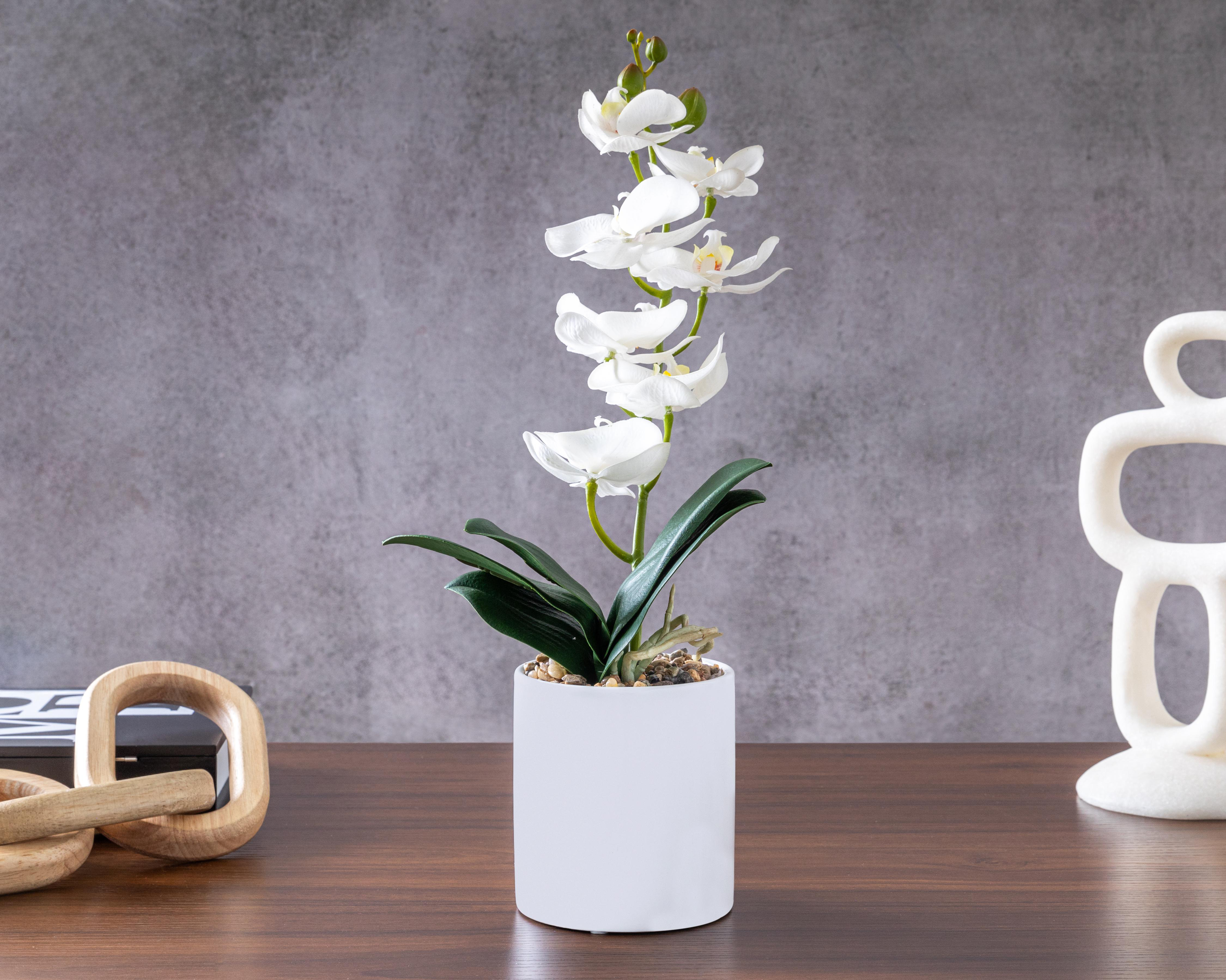 Foto 5 pulgar | Orquídea Artificial con Maceta 46 cm