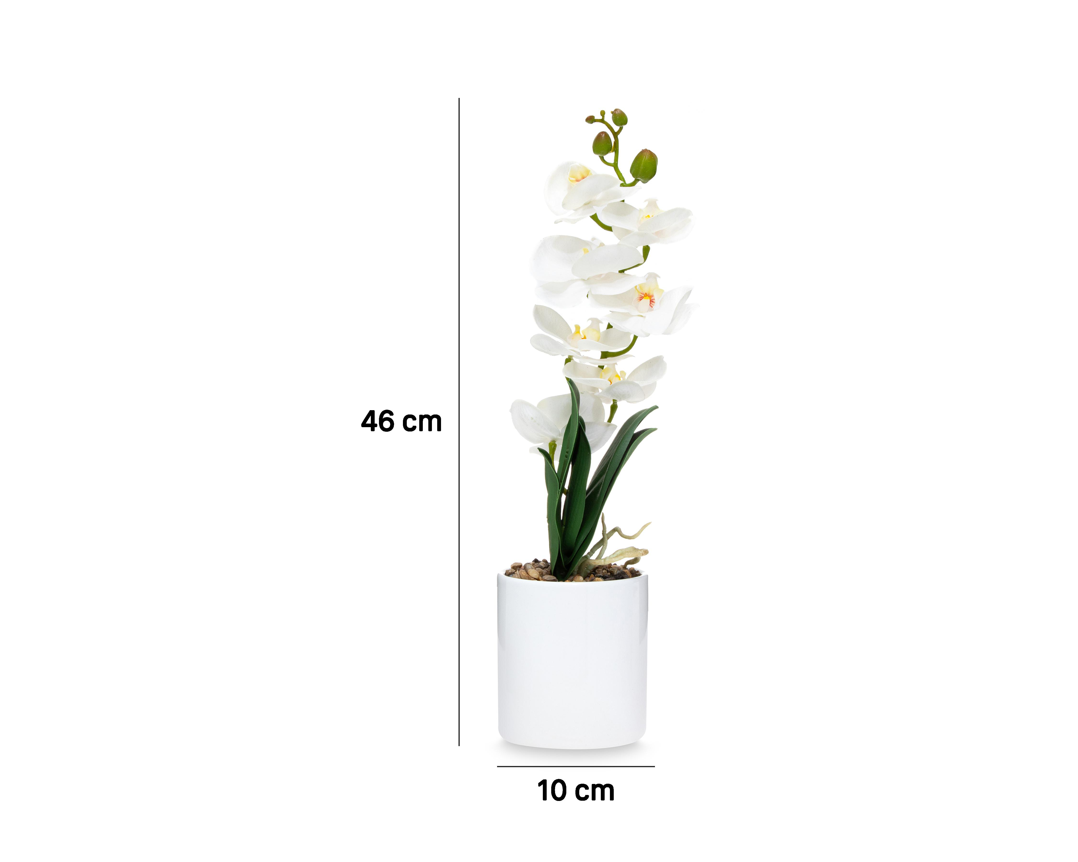 Foto 6 pulgar | Orquídea Artificial con Maceta 46 cm