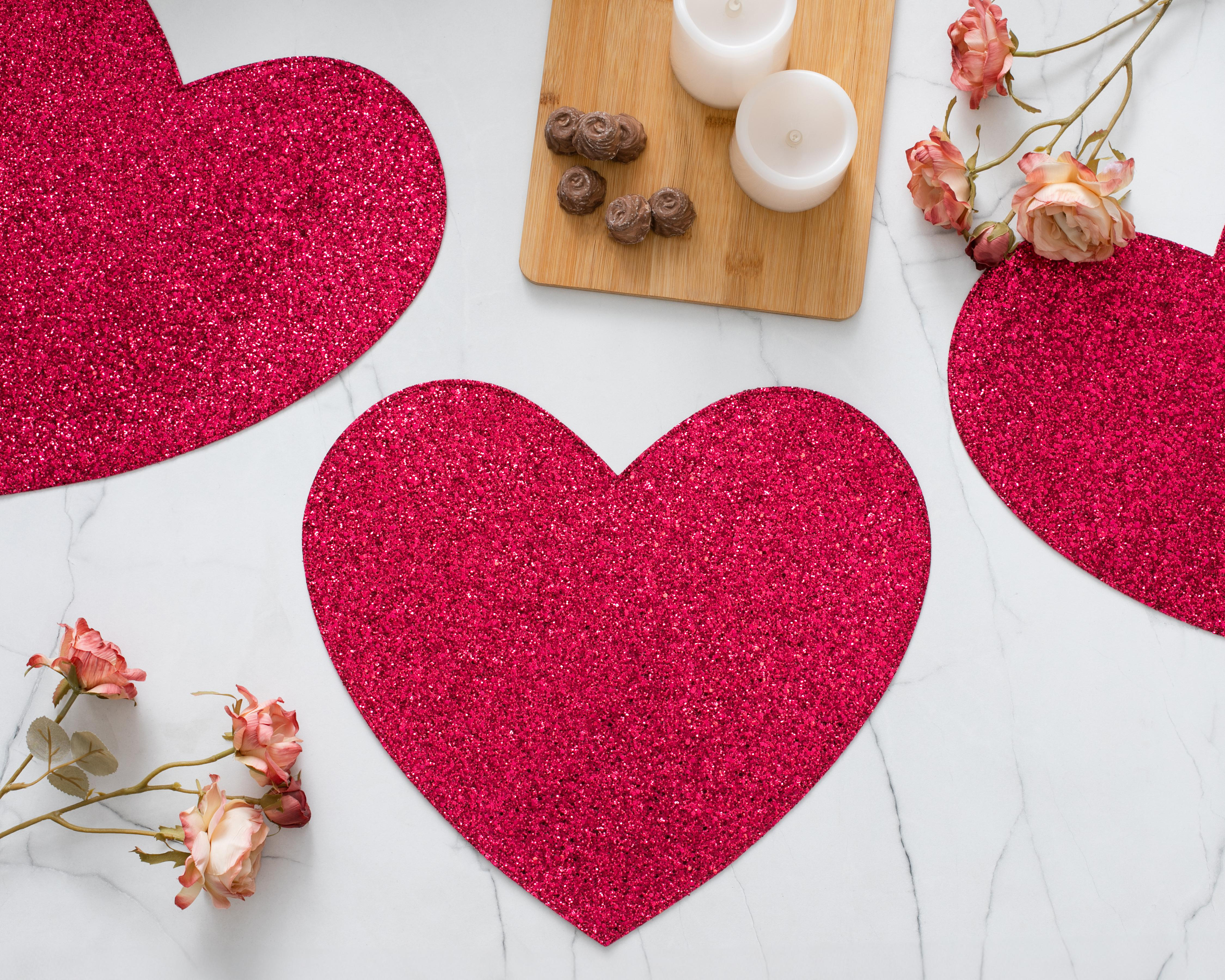 Mantel Individual Starhaus Lover Rojo 4 Piezas